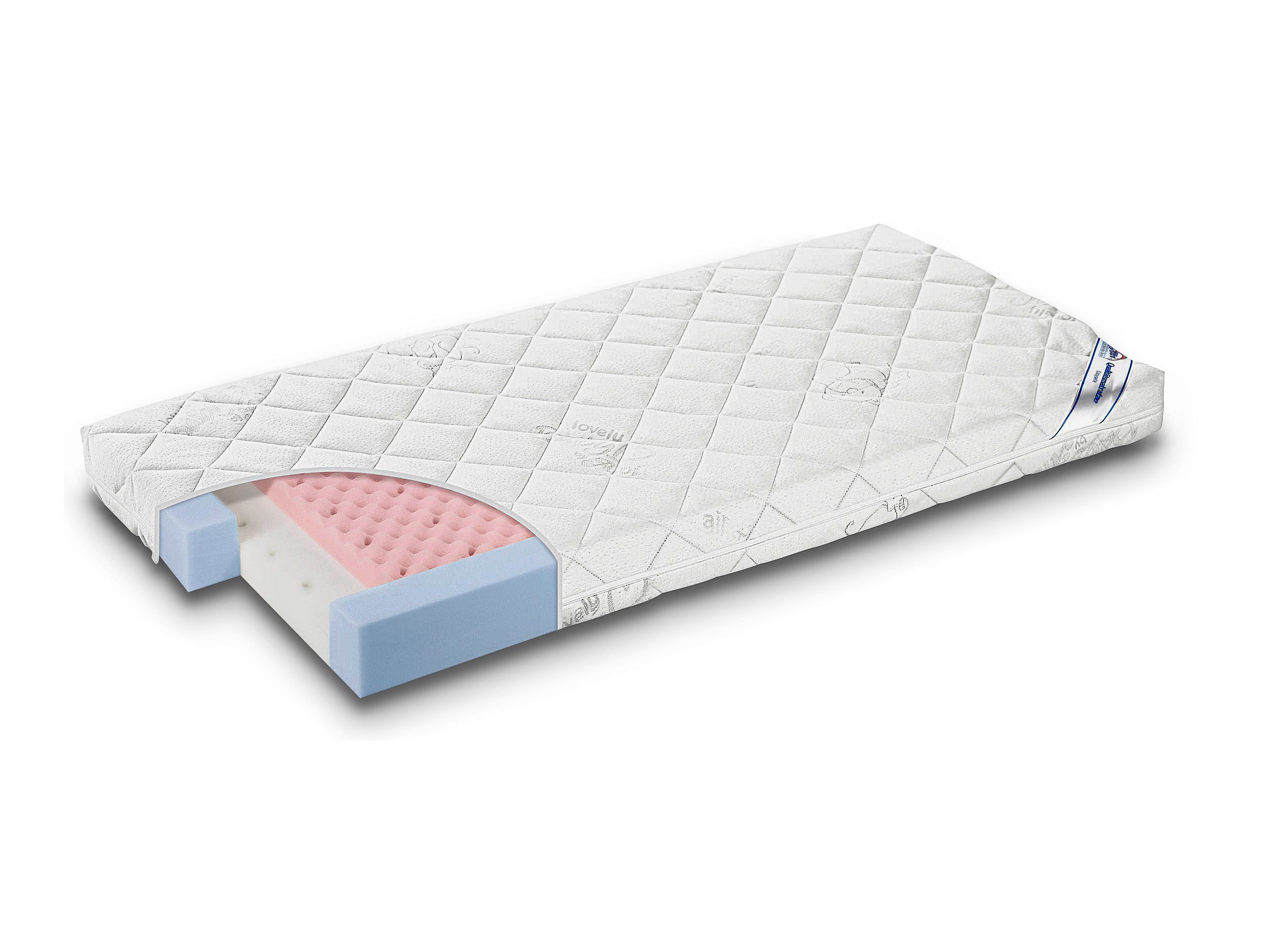 Kindermatratze Alvi Babymatratze STERNENSTAUB BT 70x140 cm weiß, Alvi®