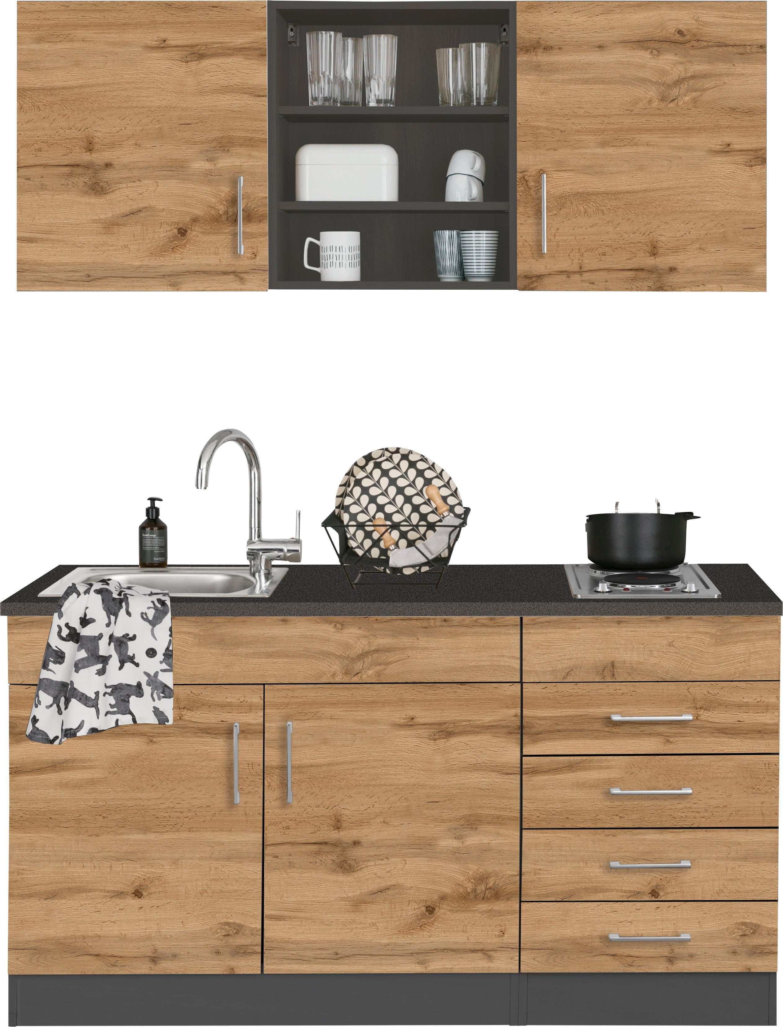 KOCHSTATION Pantryküche KS-Mali, Breite 150 cm, günstig online kaufen
