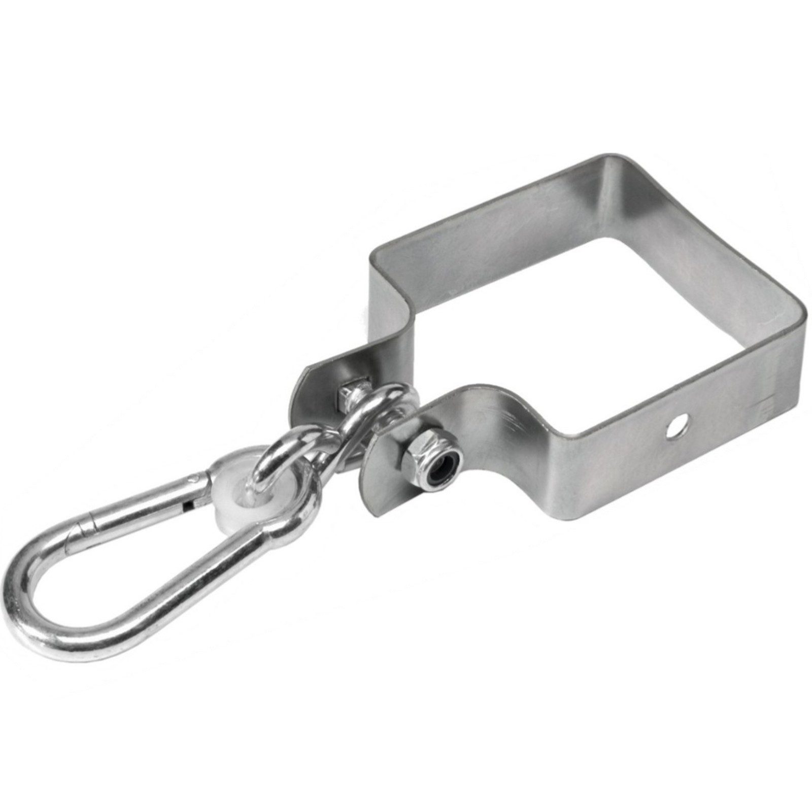 Thumbnail - Loggyland Schaukelhaken Schaukelschelle verzinkt rundum für vierkant Pfosten  9x9 cm 2er Set, (Spar-Set, 2-St., 2 Schauk...
