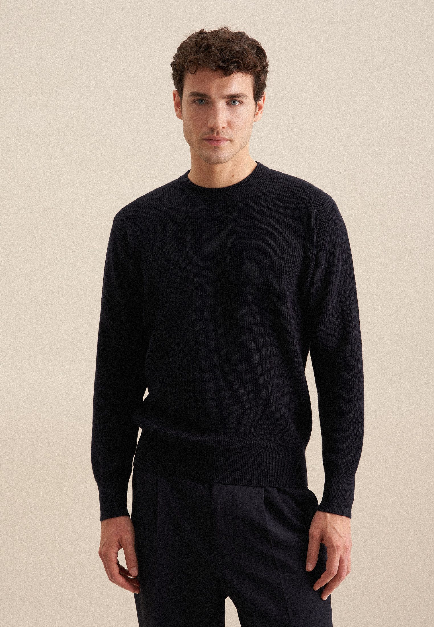 seidensticker Strickpullover Rundhals Uni