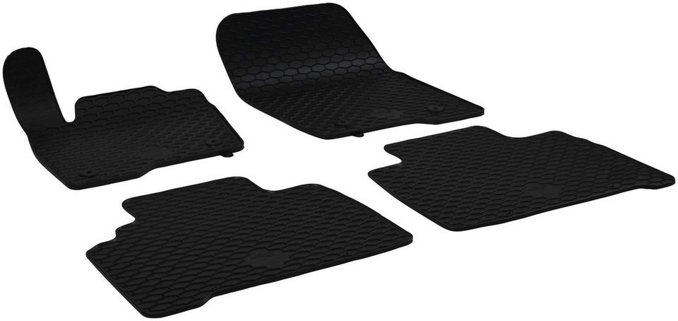 WALSER Passform-Fußmatten (4 St), für Ford Galaxy, S-Max Großr.lim., für  Ford S-Max (CJ, WA6) 01/2015-Heute, Ford Galaxy (CK) 01/2015-Heute