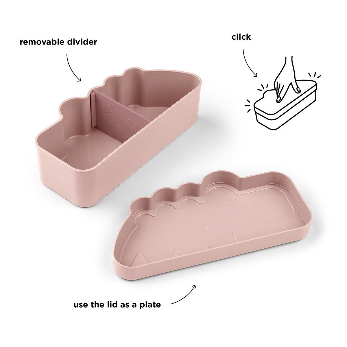 Done by Deer Lunchbox Brotdose Croco Rosa Brotbüchse Vesperdose Kinder