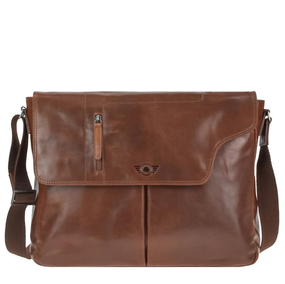Umhängetasche "Waxy Vintage" Leder Schultertasche Messenger für Damen und Herren