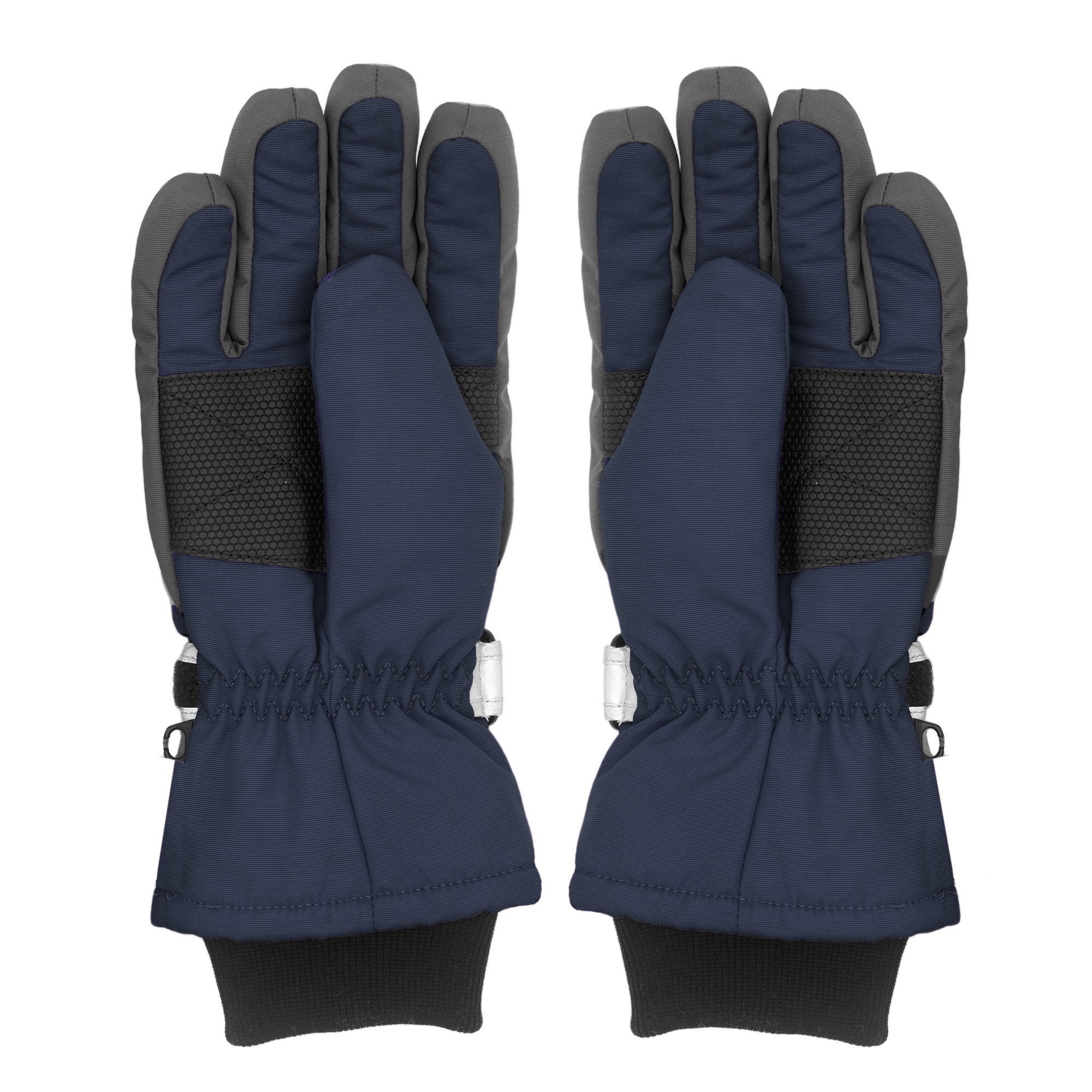 MaxiMo KIDS Fingerhandschuhe Gr. 6 – Schwarze Softshell-Handschuhe Mit Fleece-Futter Für Kinder