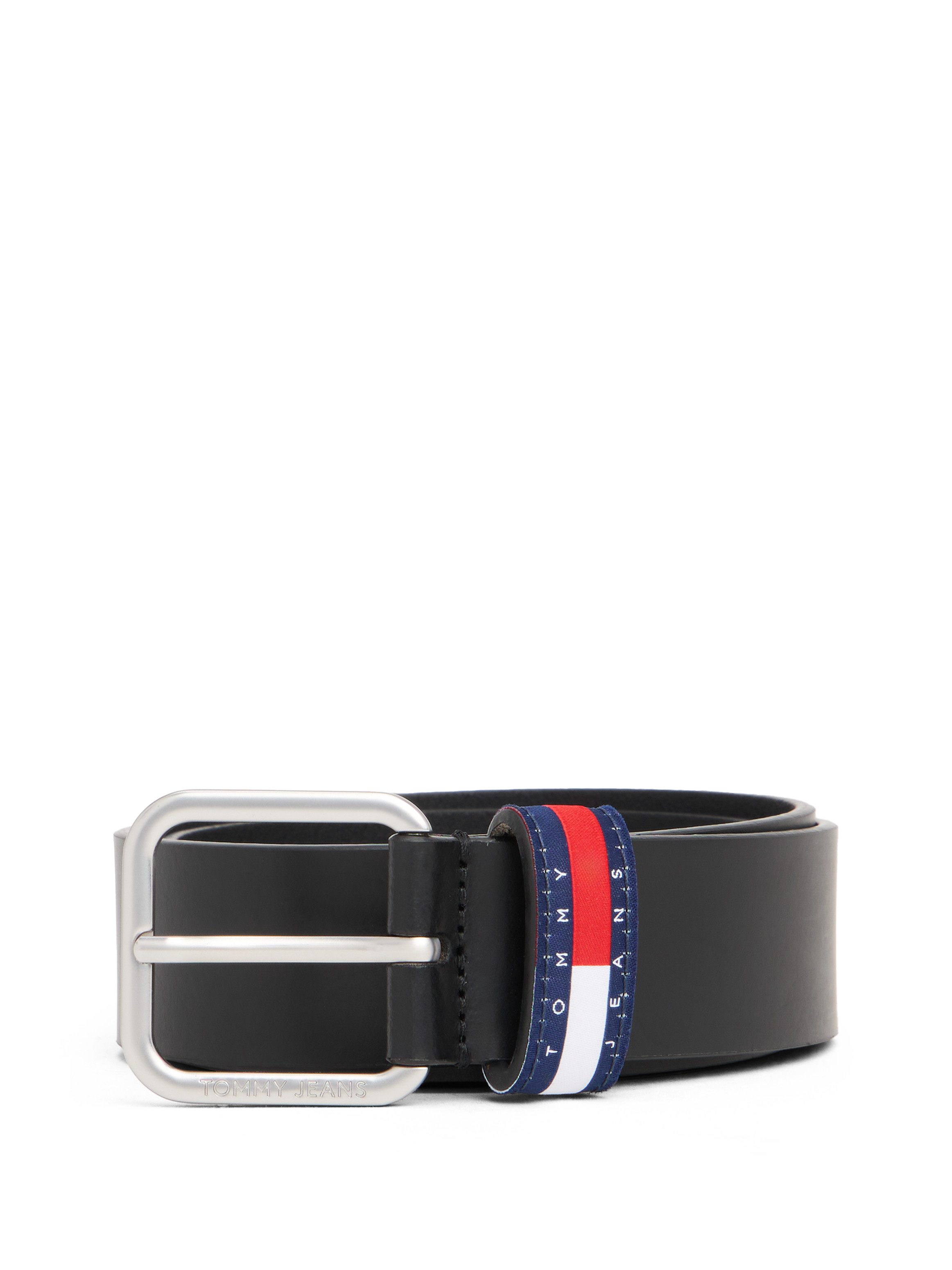 Tommy Jeans Ledergürtel TJM RYAN 3.5 cm breit mit Logo auf Gürtelschlaufe