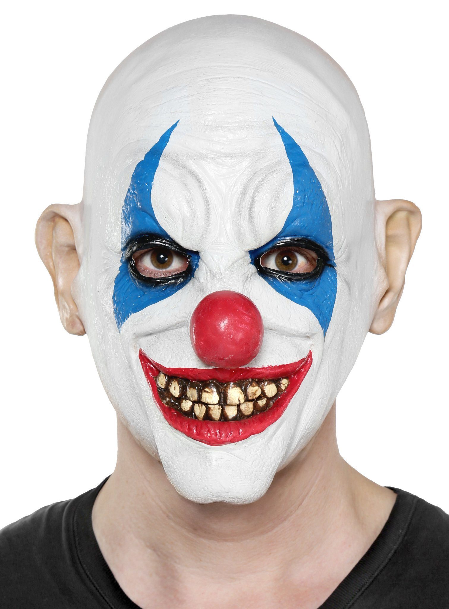 Verkleidungsmaske Psycho Clown Maske - für Karneval Faschingskostüm