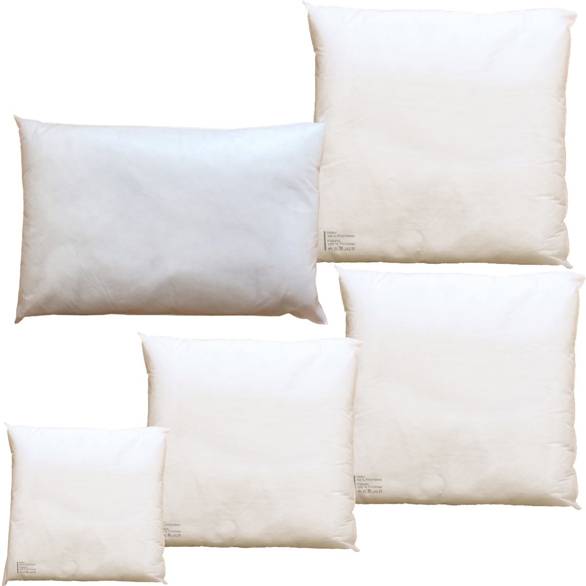 matches21 HOME & HOBBY Kissenbezüge Kissenfüllung Füllkissen 30x30 cm, Polyester Leichtvlies, (1 Stück), Weiches Innenkissen für Deko Kissenhüllen