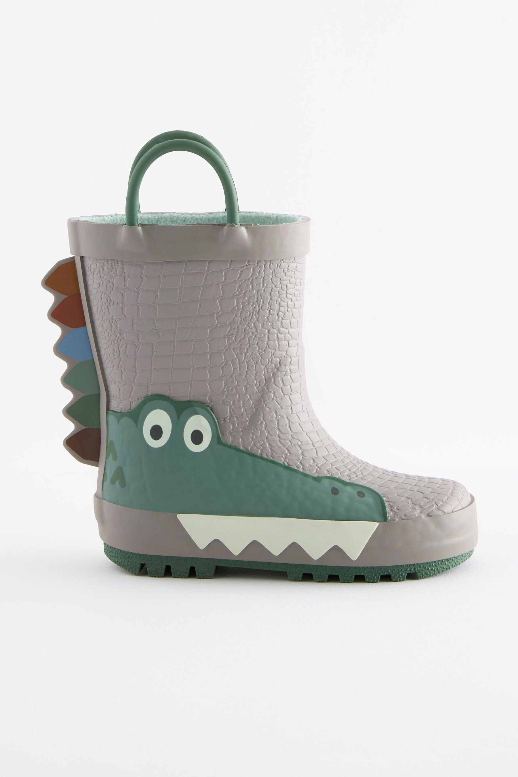 3D Next Crocodile Neutral Kroko-Griffen Gummistiefel (1-tlg) Gummistiefel mit