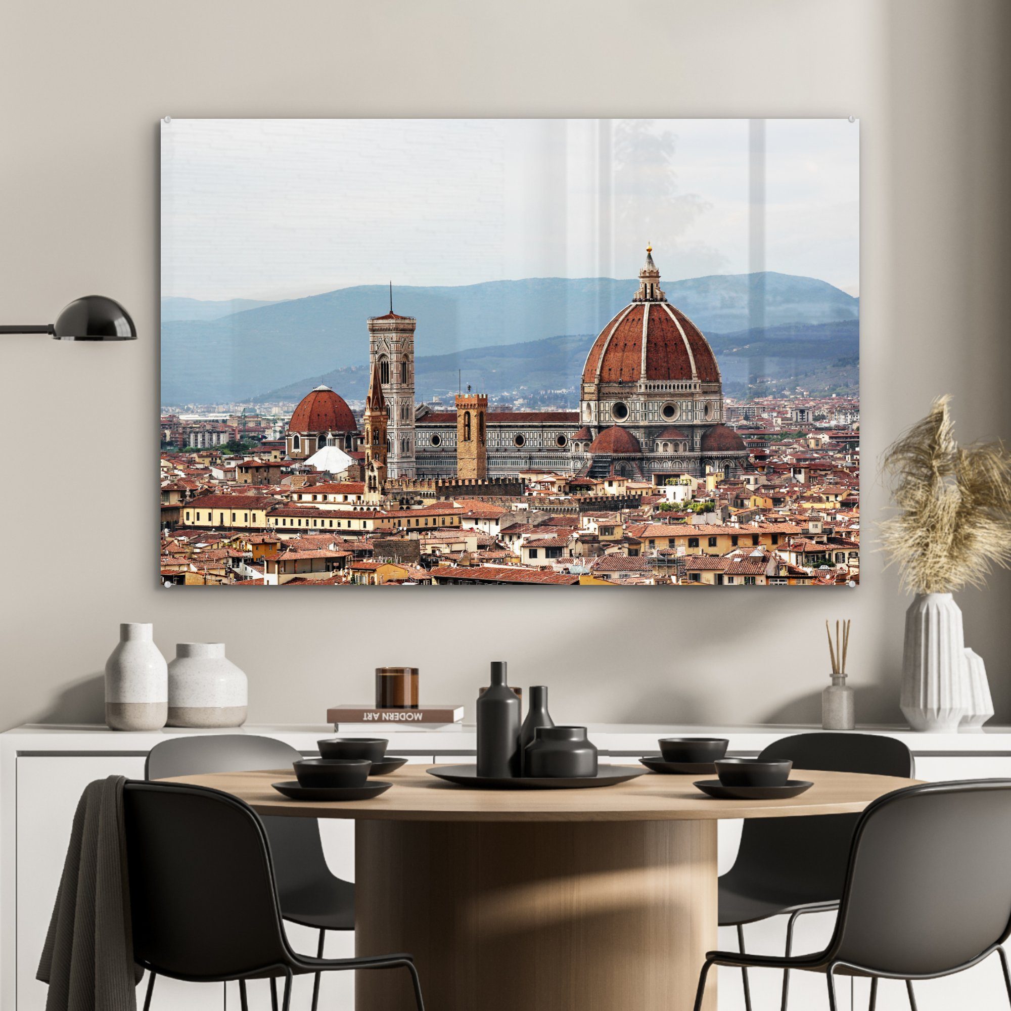 St), Italien - Wohnzimmer Acrylglasbild MuchoWow - Florenz, & Schlafzimmer Acrylglasbilder (1 Architektur