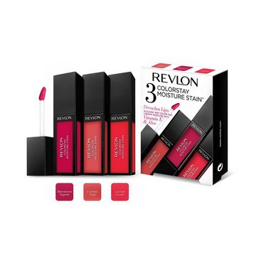 Revlon Lippenstift-Set Lipgloss 3er Set COLOURSTAY STAIN