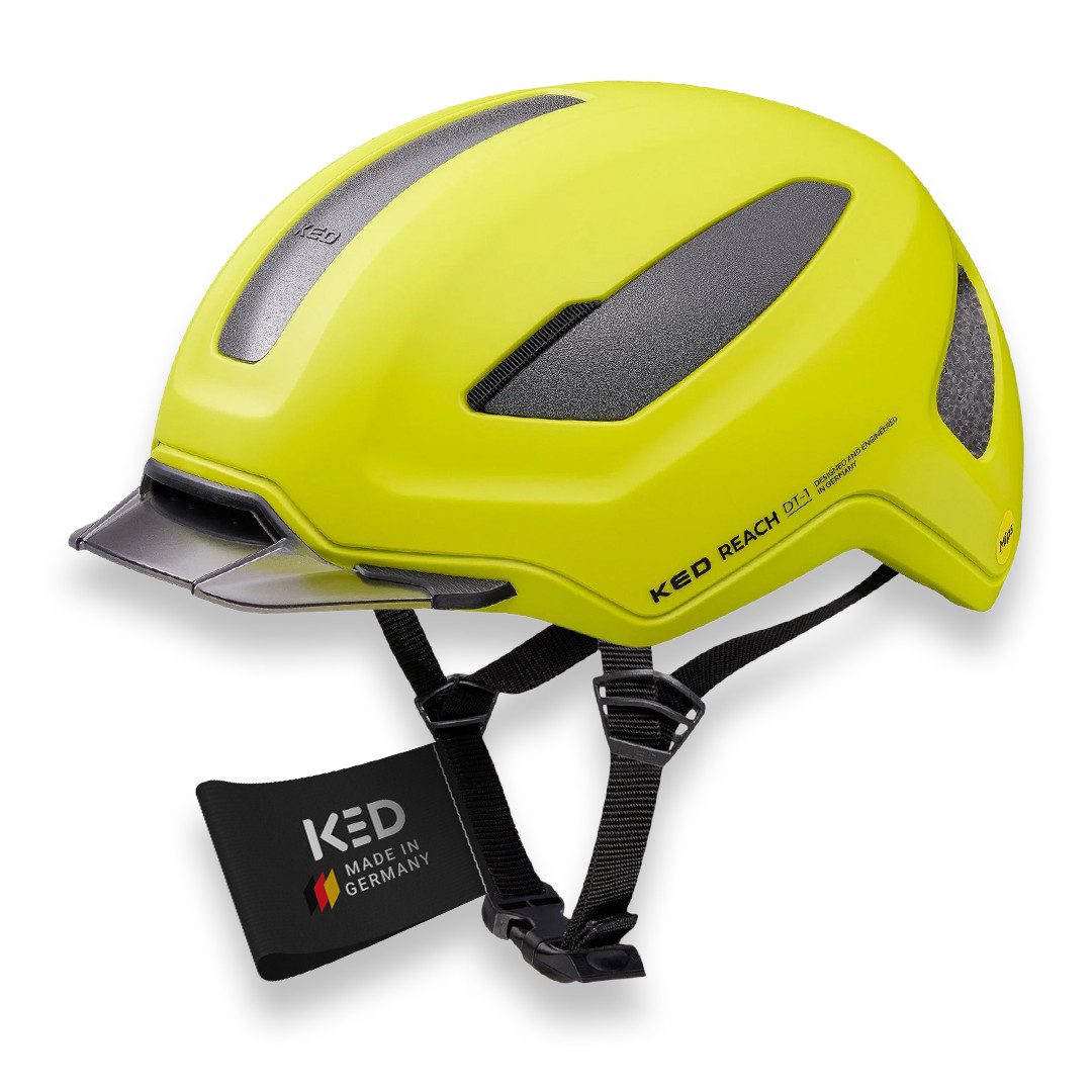 KED Fahrradhelm Reach DT1, MIPS Schutz, K-Fit 3D Anpassung, Abnehmbares Visier