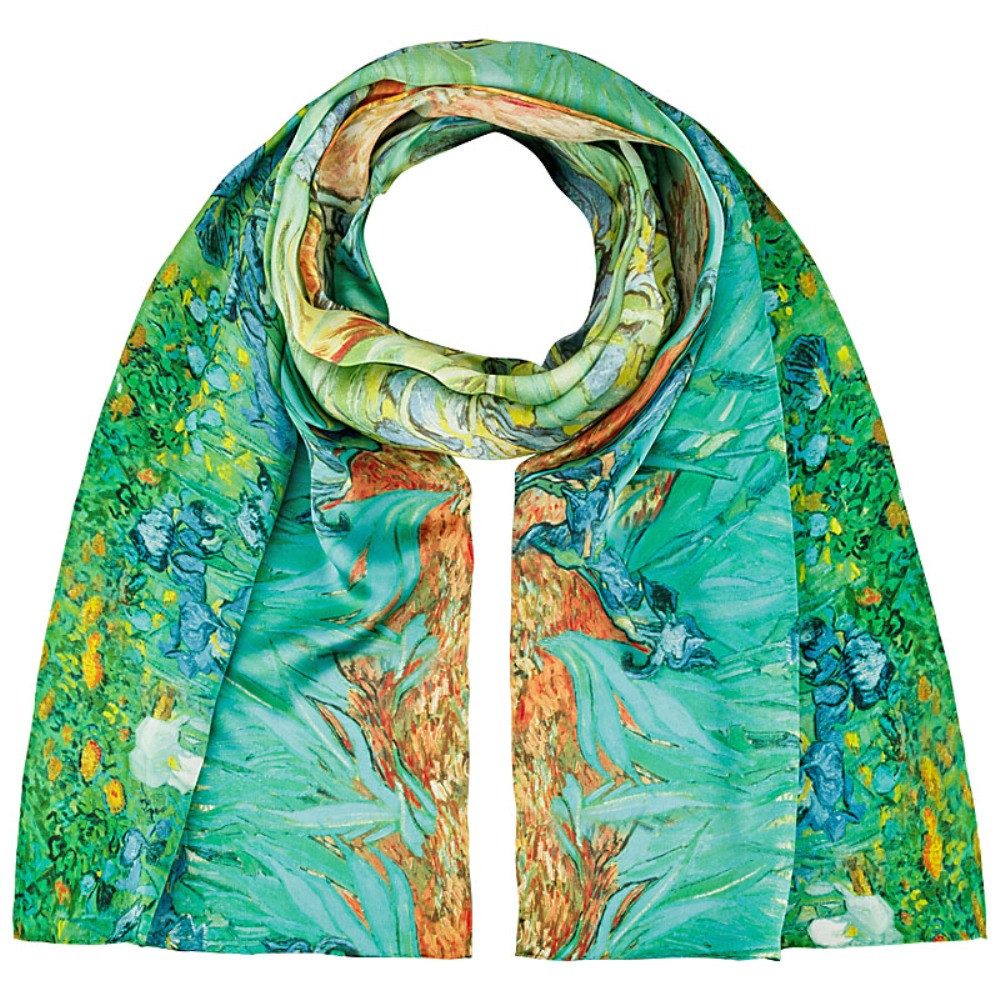 von Lilienfeld Seidenschal Schal 100% Seide Vincent van Gogh: Iris Blumen K günstig online kaufen