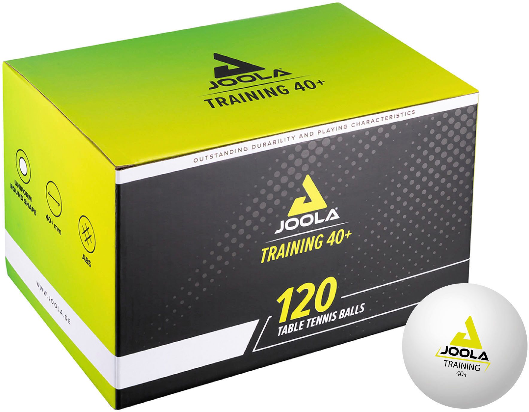 Tischtennisball Joola Training 40+ 120er Karton