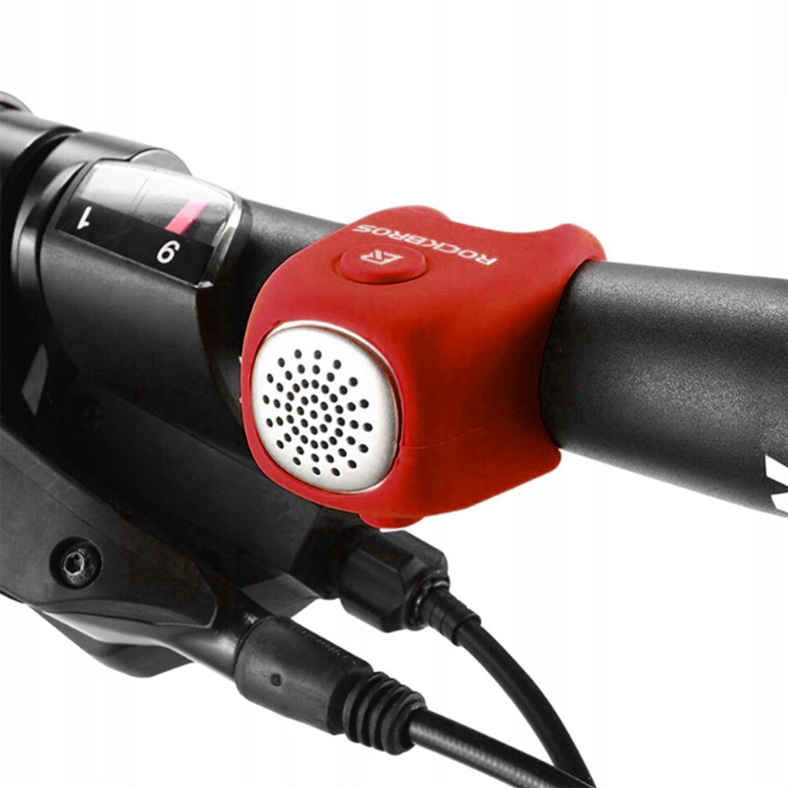 ROCKBROS Fahrradklingel MTB Rennrad E-Bike Lenker Fahrradklingel, Elektrische Hupe Laut Mini Alarm Signal Klingel