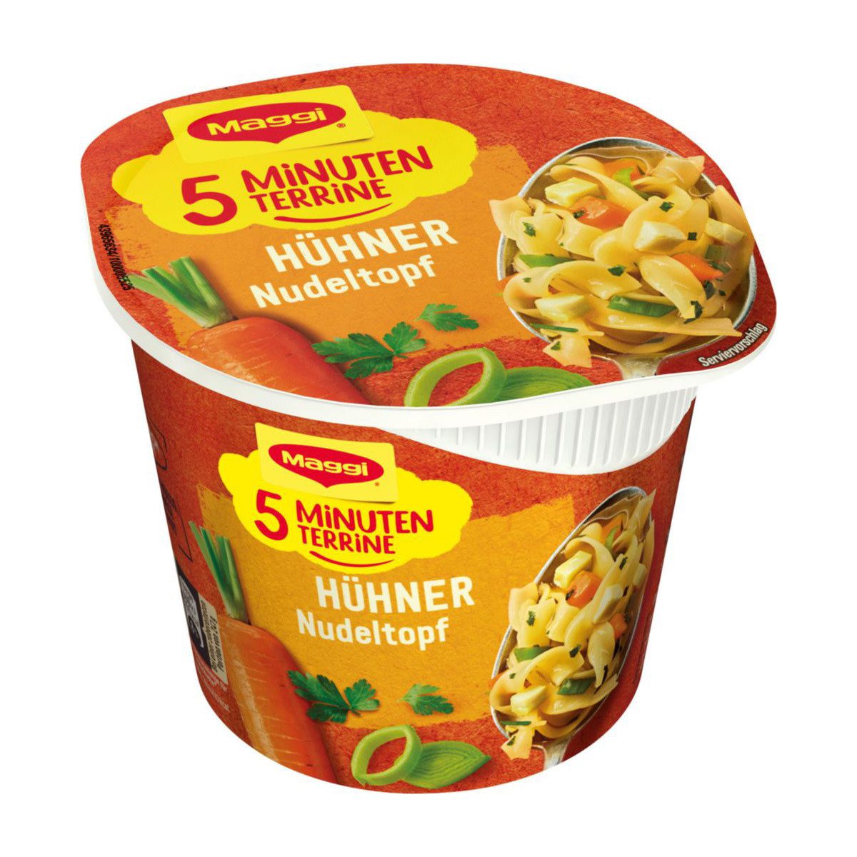 MAGGI Fertiggericht, Maggi 5 Minuten Terrine Hühner Nudeltopf würziger Geschmack 41g