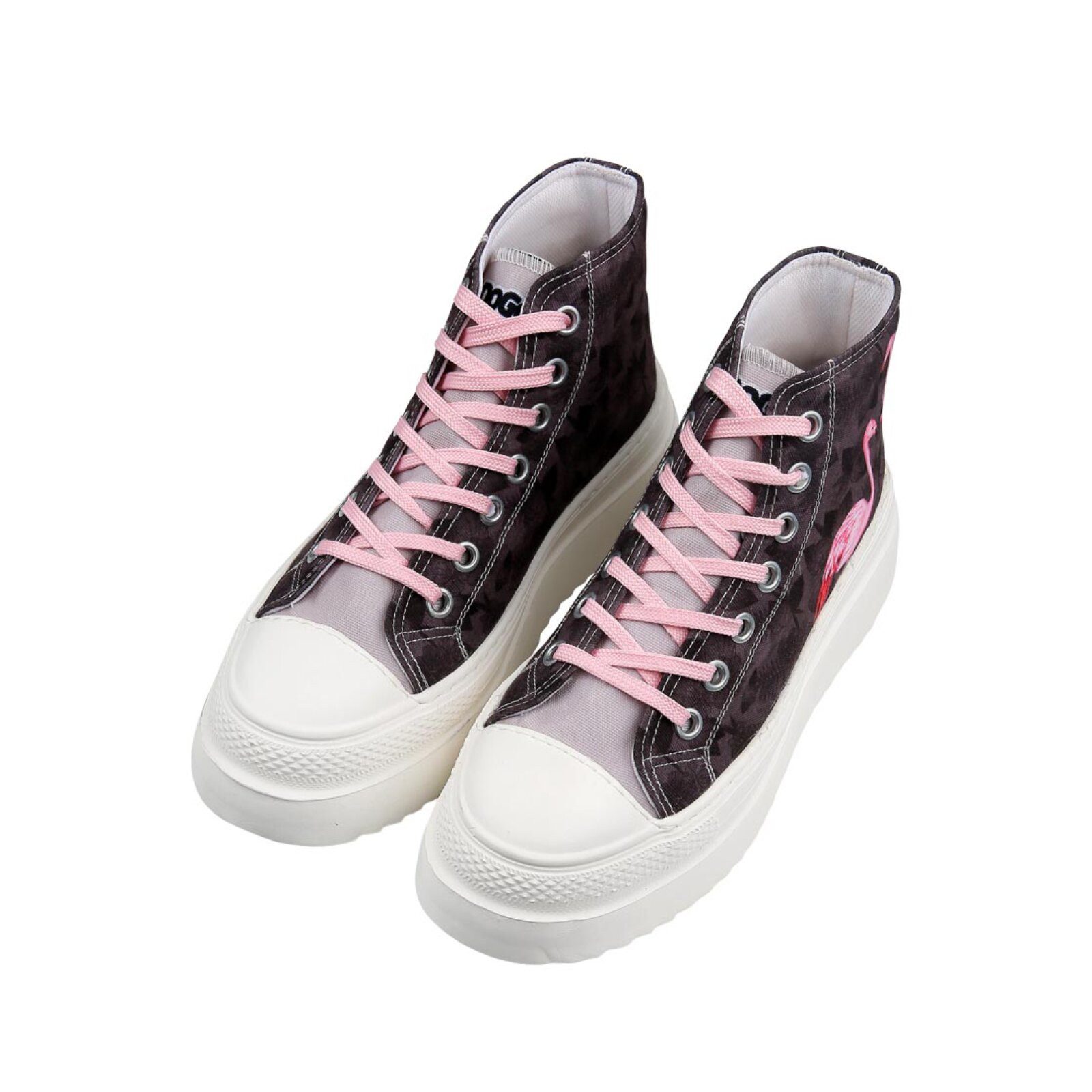 DOGO Fiora High-Top Sneaker Brown Tropical Damen Sneaker Sneaker Handgefertigt