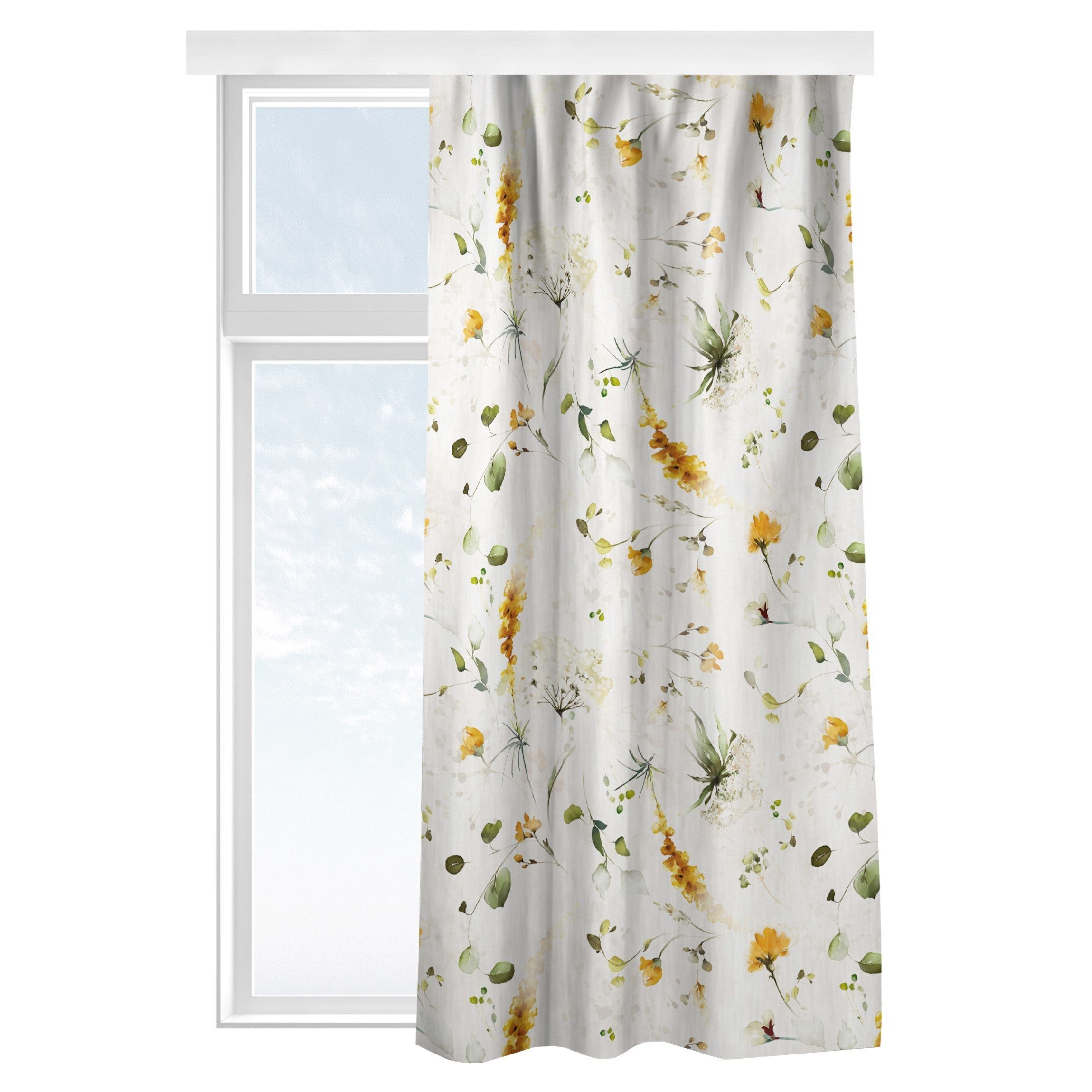Bilderdepot24 Vorhang Gardine Modern Natur Wildblumen günstig online kaufen