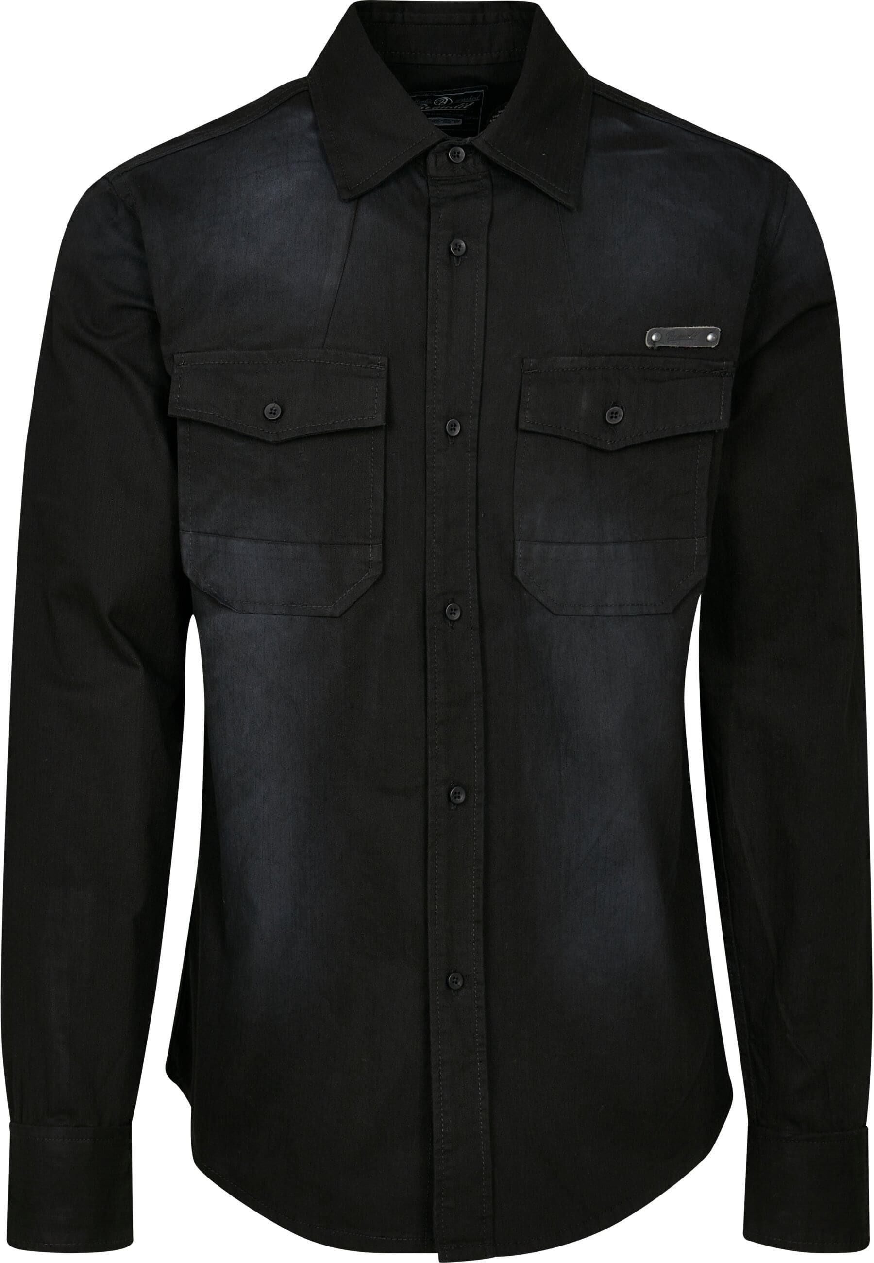 Langarmhemd Brandit Herren Hardee Denim Shirt