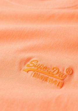 Superdry Rundhalsshirt ESSENTIAL LOGO EMB NEON TEE