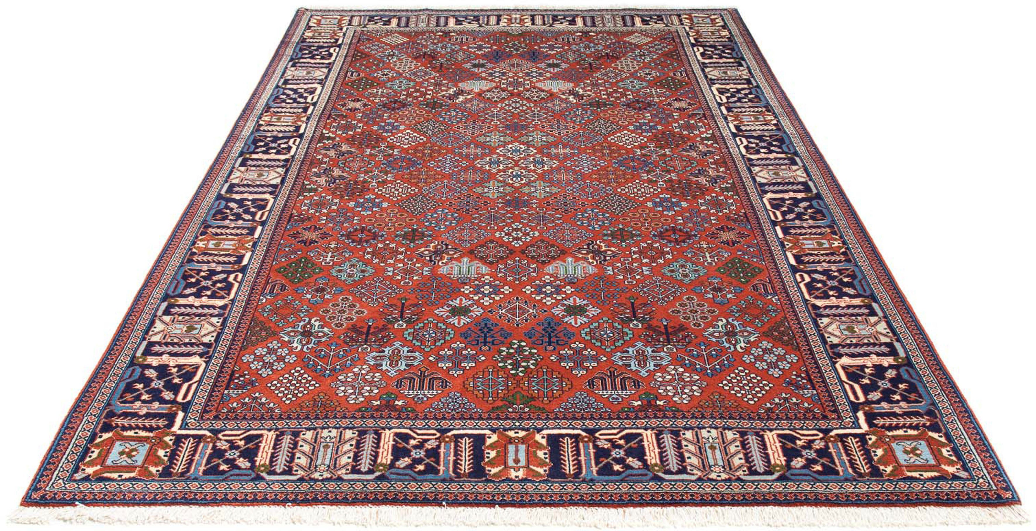 Orientteppich Perser - Nomadic - 250 x 166 cm - rost, morgenland, rechteckig, Höhe: 10 mm, Wohnzimmer, Handgeknüpft, Einzelstück mit Zertifikat