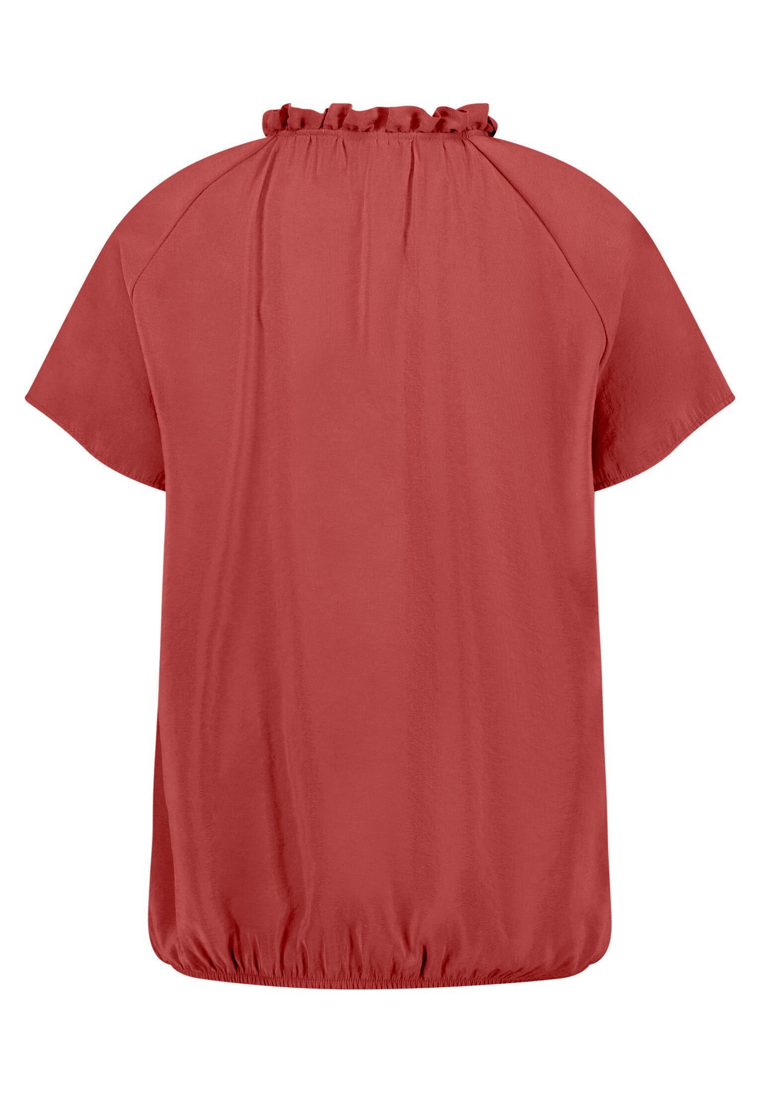 Cartoon Schlupfbluse Damen mit Raffung