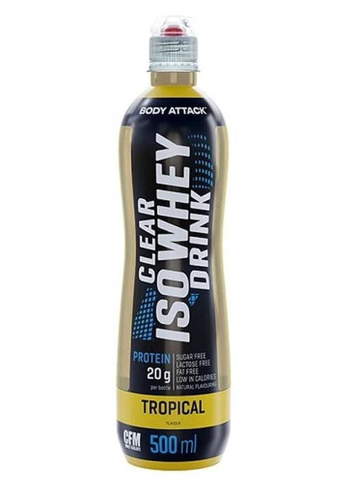 Body Attack Body Attack Clear Iso Whey Drink 12 x 500ml Getränk, 500.0 ml