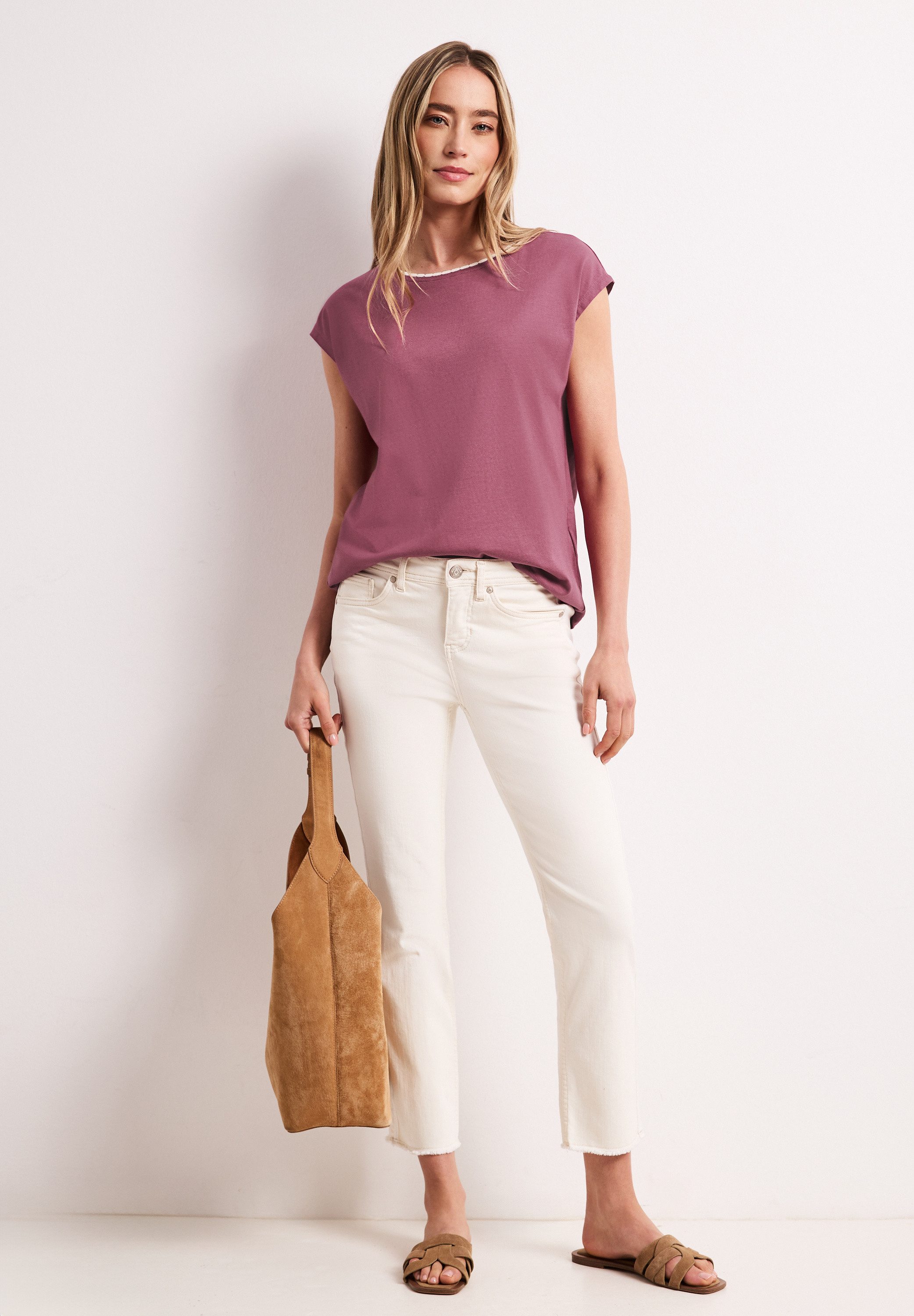 STREET ONE T-Shirt mit U-Boot-Ausschnitt – Bild 3 von 5