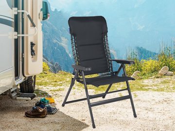 Setpoint Campingstuhl, Campingtisch mit 2 Stühlen Hochlehner klappbar Outdoor-Tisch Rolltisch