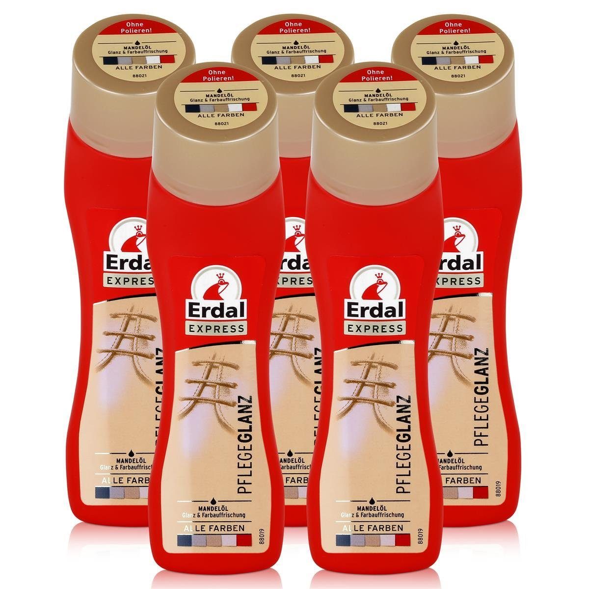 Erdal Erdal Express Pflegeglanz alle Farben 75ml - Mit Mandelöl (5er Pack) Reinigungstücher