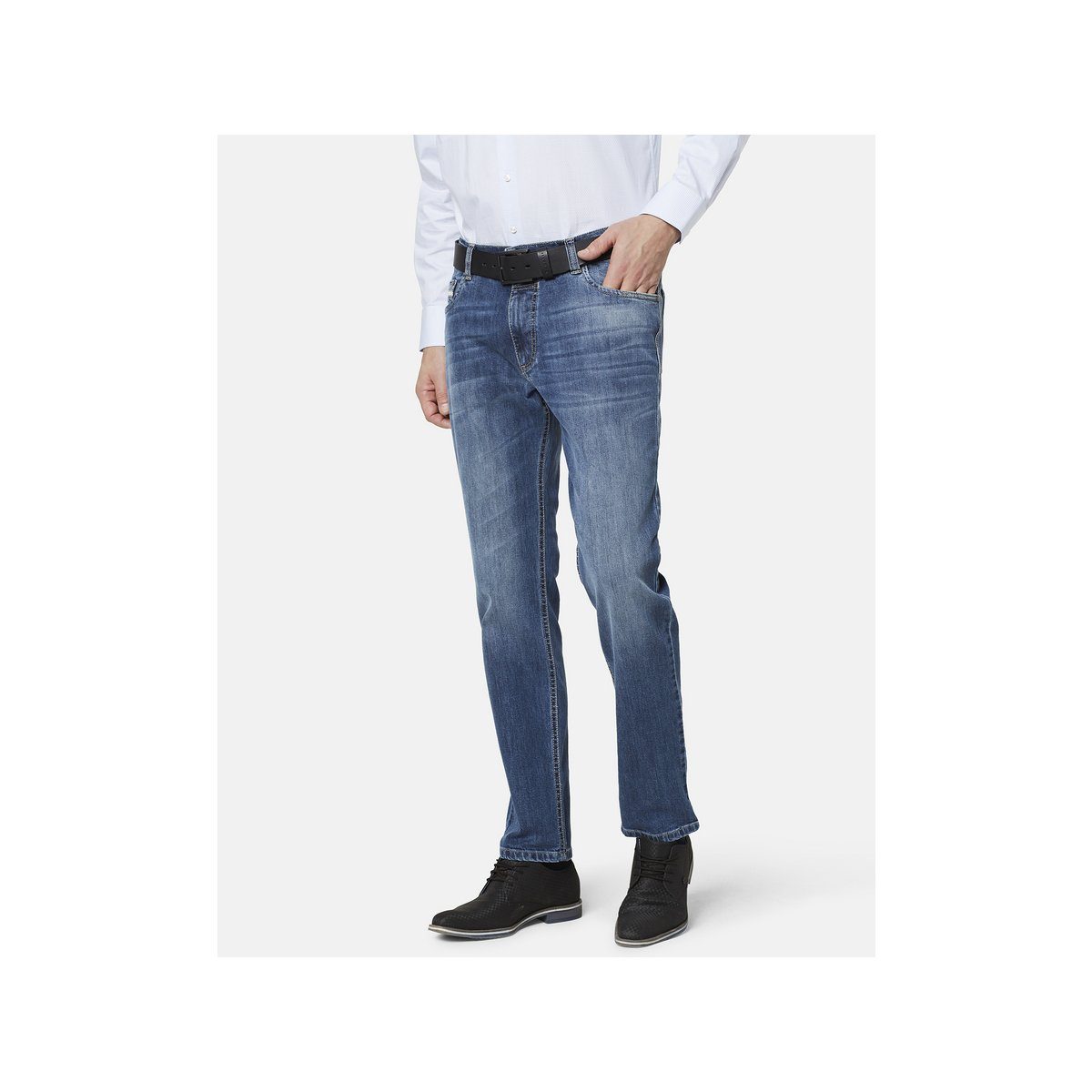 blau 5-Pocket-Jeans (1-tlg) bugatti