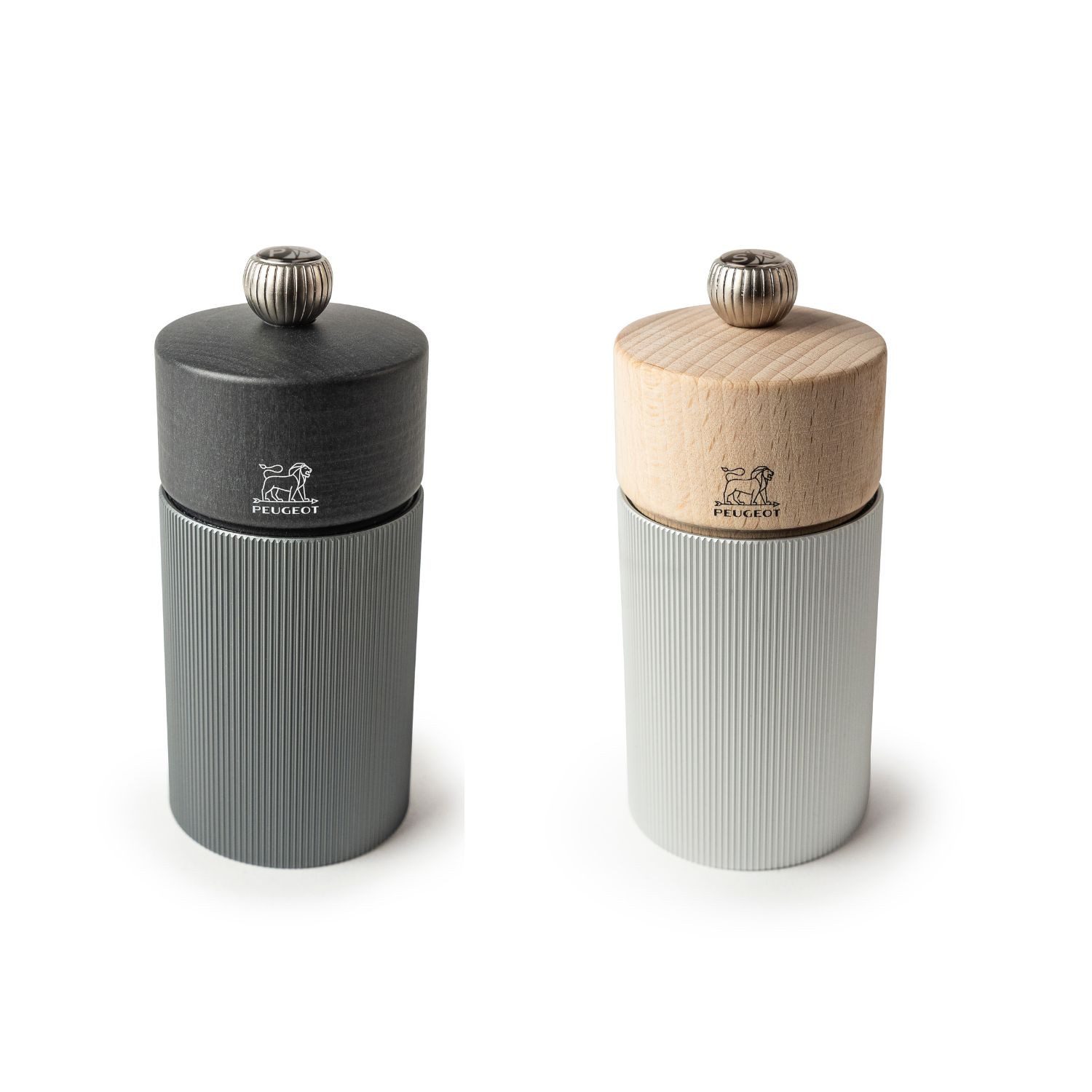 PEUGEOT Trinkflasche 12cm Pfeffermühle Carbon Salzmühle Natur Stahlmahlwerk LINE