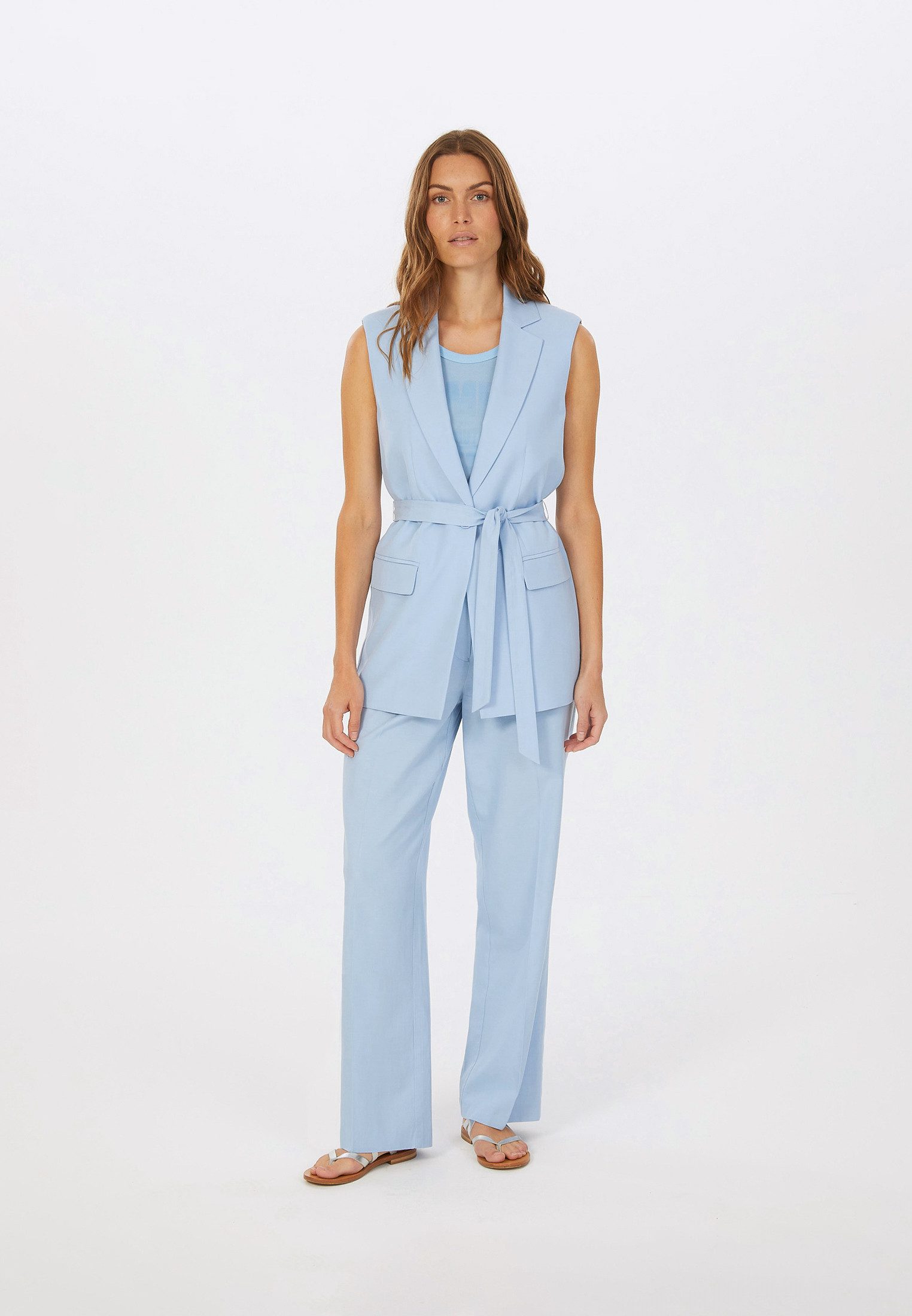 MARC AUREL Longblazer aus Tencel-Twill günstig online kaufen