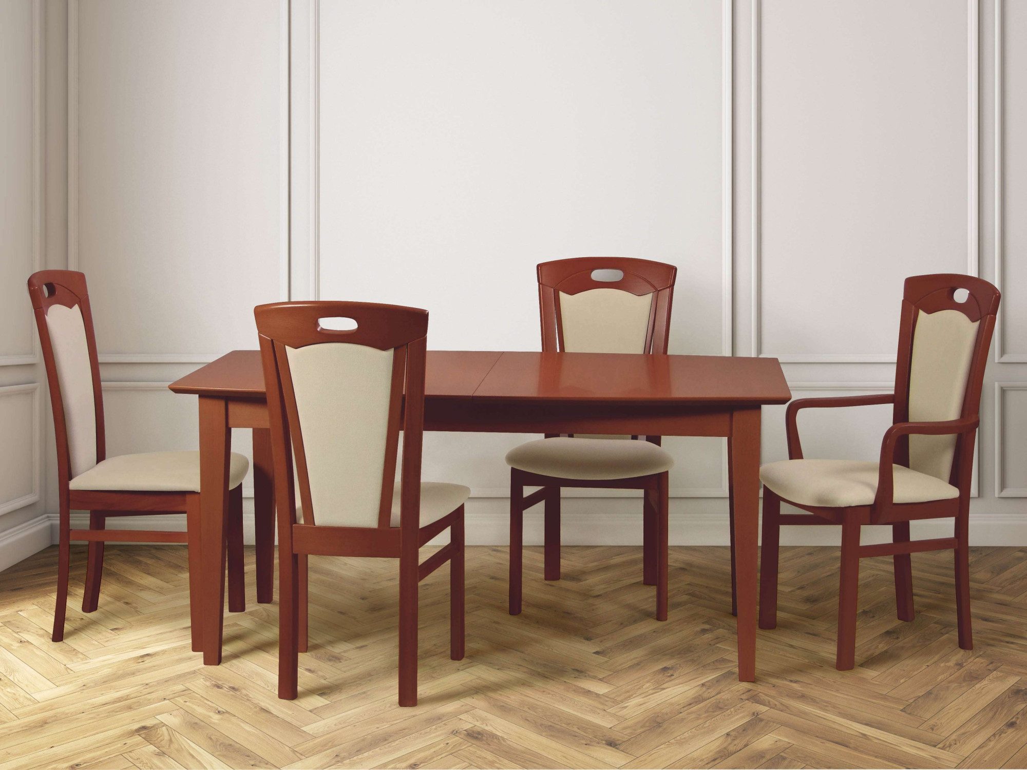 Home affaire Esszimmerstuhl FERDI, Armlehnstuhl, Made in Italy, Massivholz günstig online kaufen