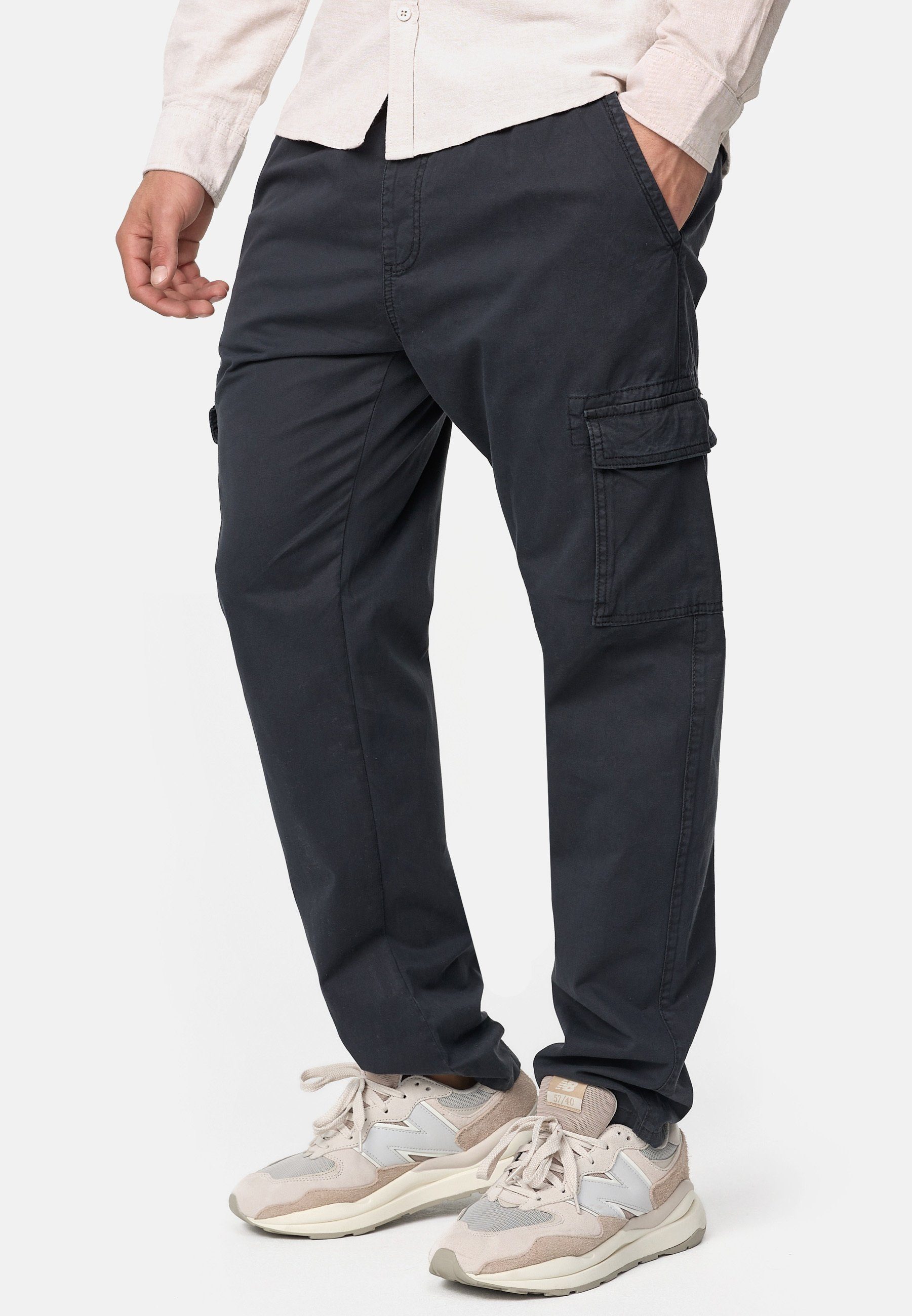 Indicode Cargohose Herren Broadwick Cargo Hose Herrenhose mit einem elastischem Bund und Kordelzug