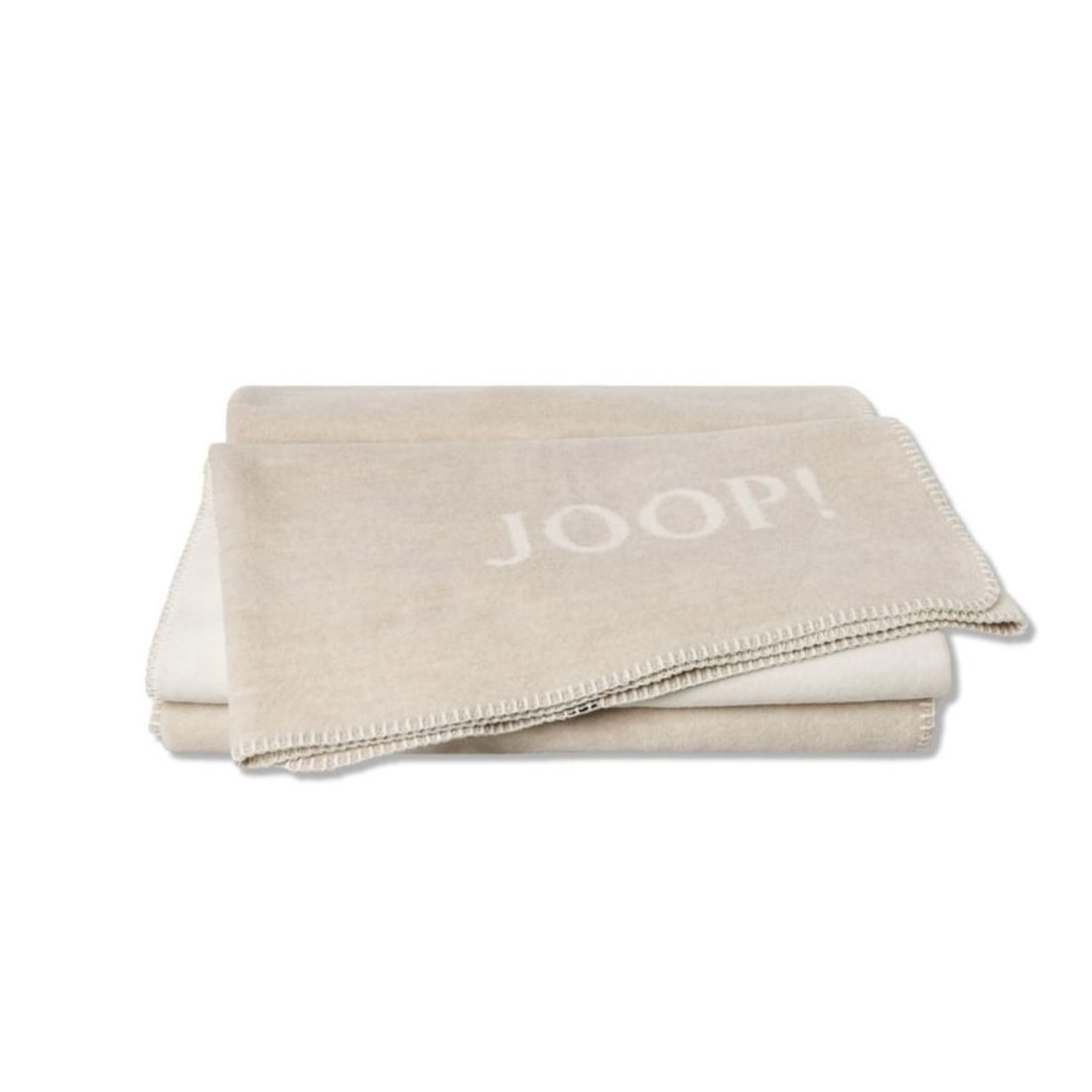 JOOP! Tagesdecke JOOP! Uni-Doubleface Plaid / Decke Chateau-Natur 150 x 200cm