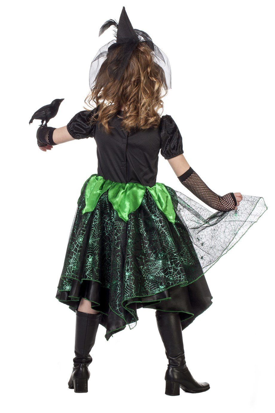 Wilbers Kostüm »Grüne Hexe - Hexenkostüm Mädchen104 - 164 cm- Halloween  Glamour Wilbers«