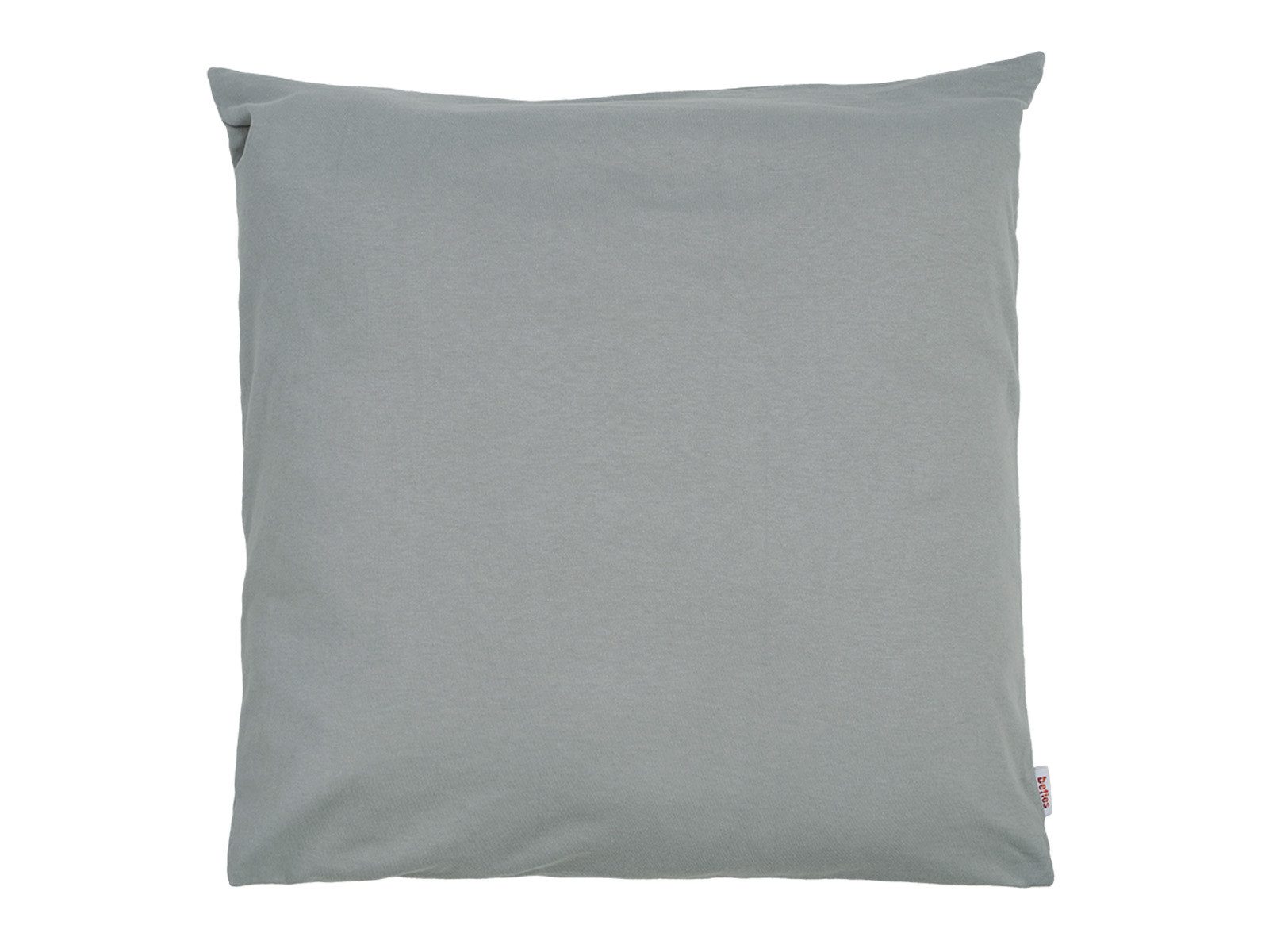 beties Kissenbezüge BasicSoft, (1 Stück), ca. 40x40 cm Jersey 100% Baumwolle (silber-grau)