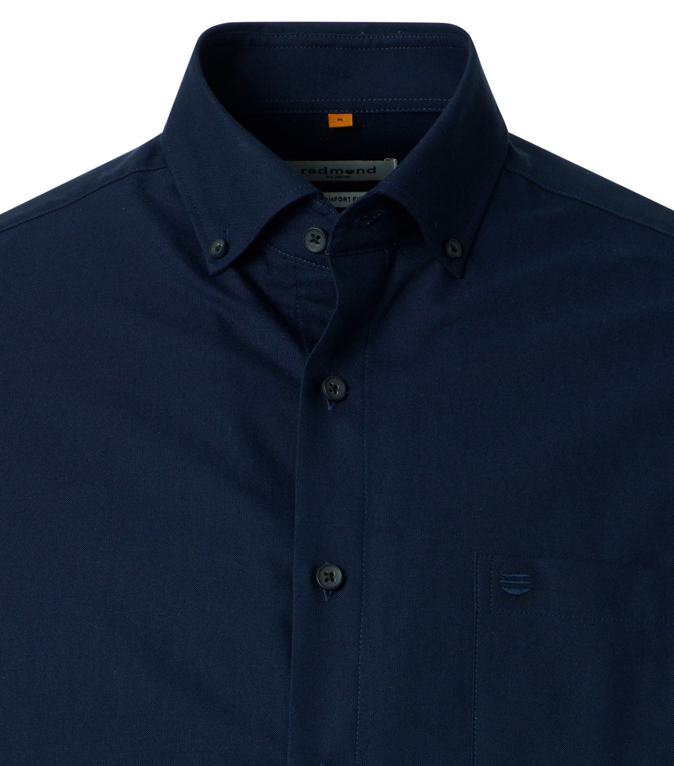 Redmond Kurzarmhemd uni Comfort Fit