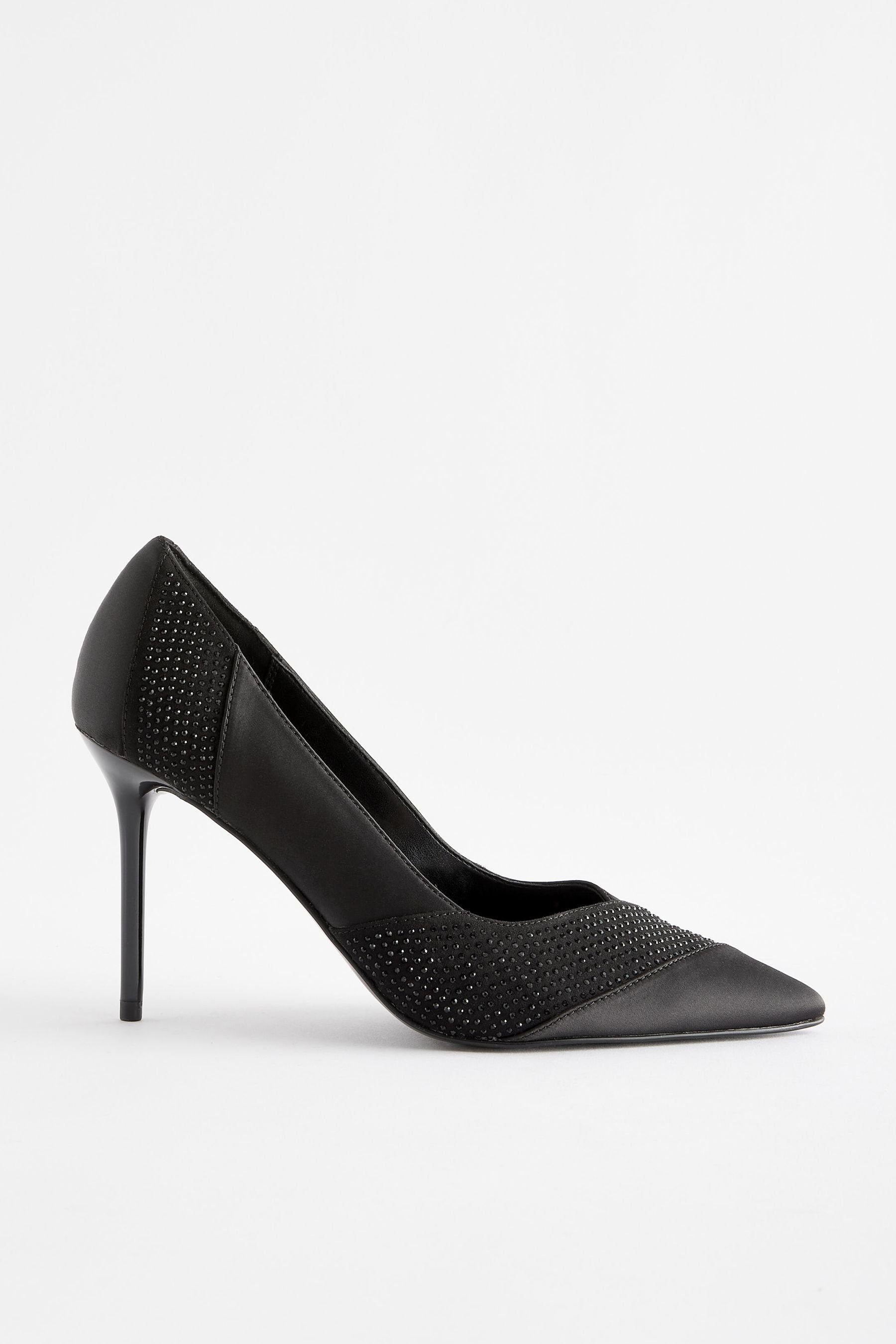 Next (1-tlg) Slingback-Schuhe Black Comfort Pailletten Forever mit Slingpumps