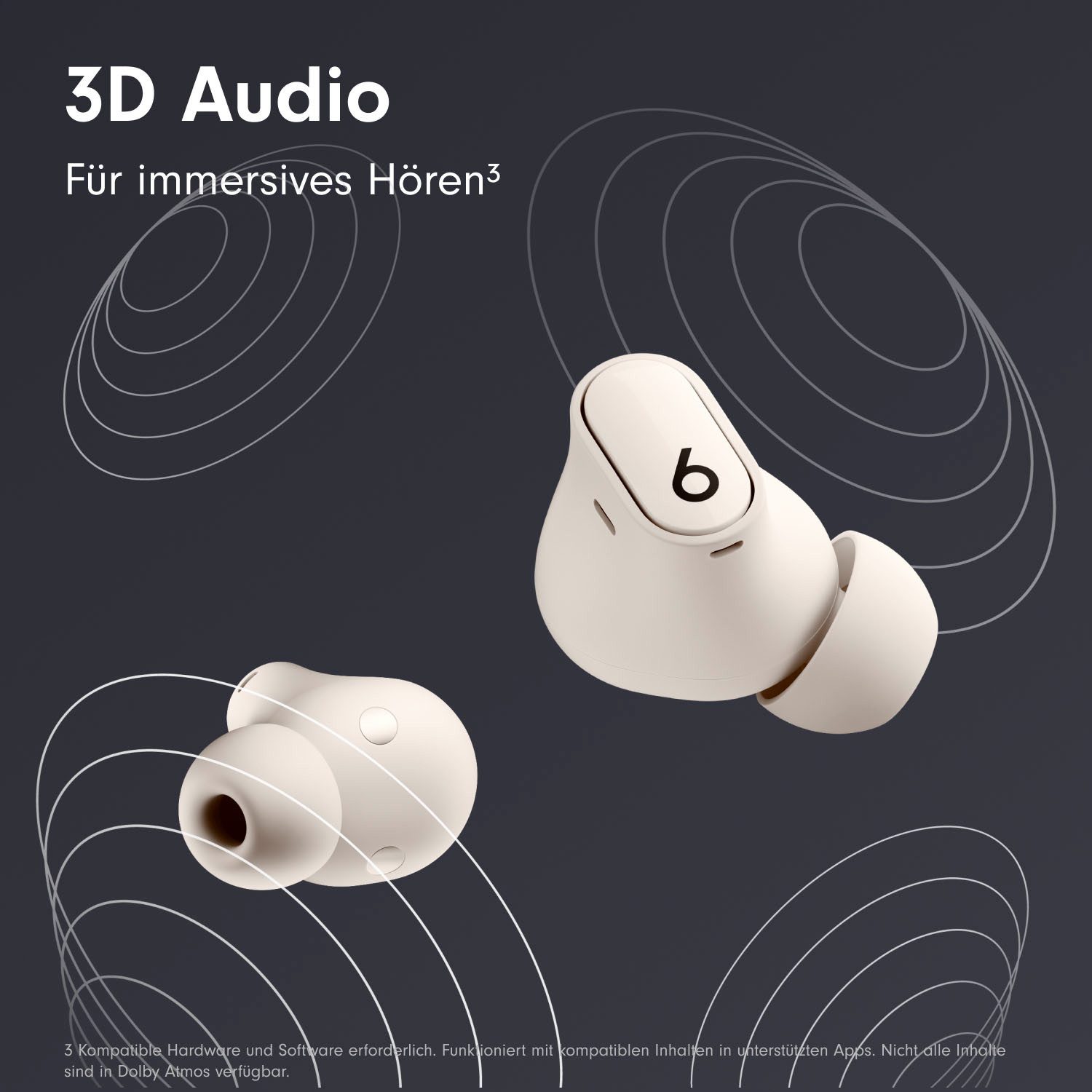 Beats by Dr. Dre Studio Buds + wireless In-Ear-Kopfhörer (Active Noise Cancelling (ANC), Sprachsteuerung, kompatibel mit Siri, Siri, Bluetooth)