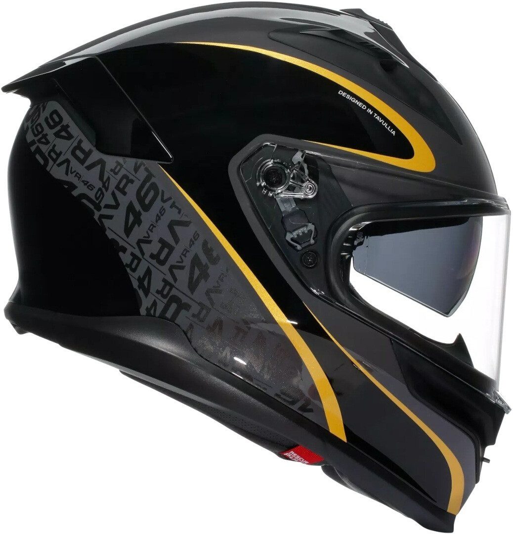 AGV Motorradhelm K7 Flow 46 Helm, vorbereitet für Kommunikationssystem,integriertes Sonnenvisier