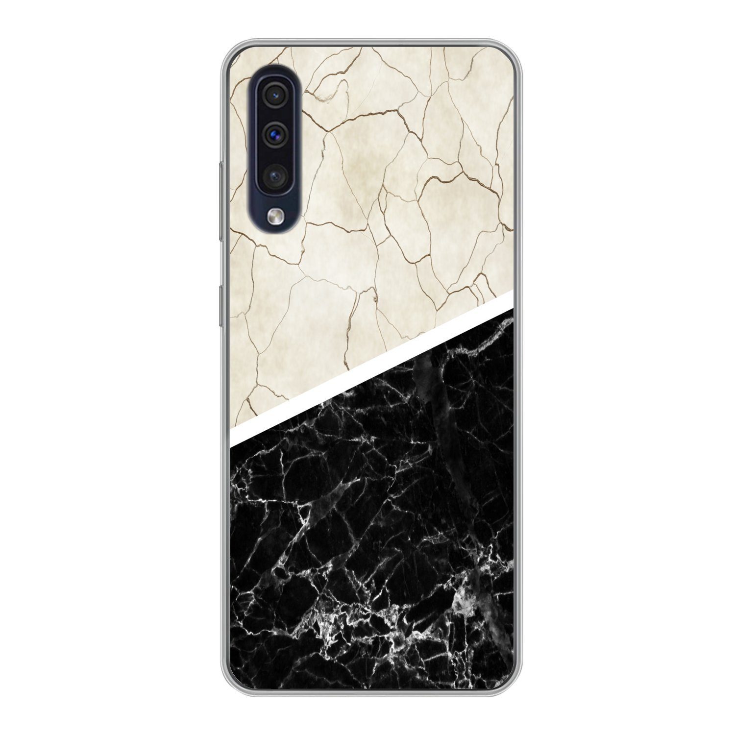 MuchoWow Handyhülle für Samsung Galaxy A30s Marmor - Muster - Luxus, Smartphone-Bumper, Print, Handy Schutzhülle Dünn