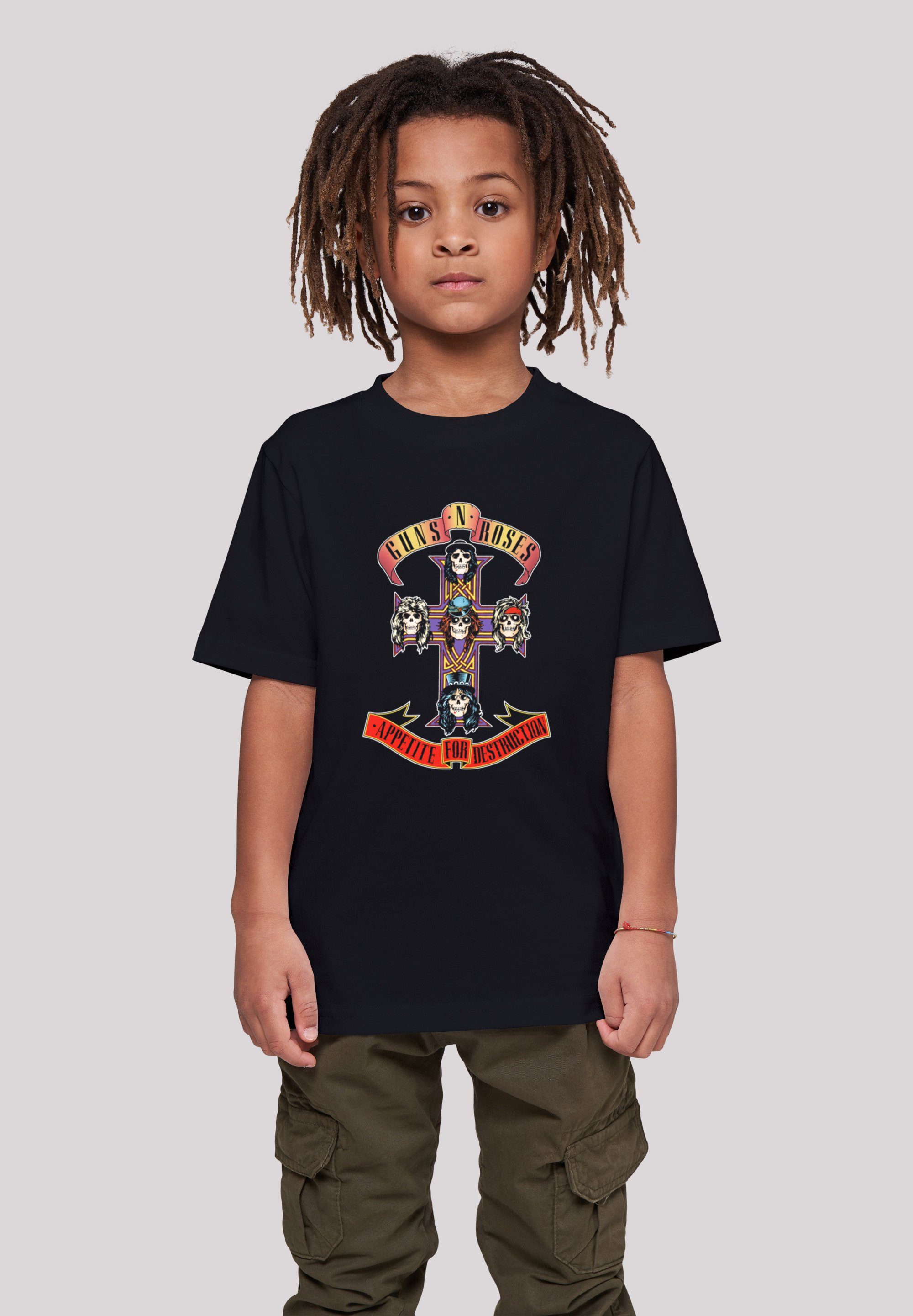 F4NT4STIC T-Shirt Guns 'n' Roses Band Appetite For Destruction Print schwarz | T-Shirts