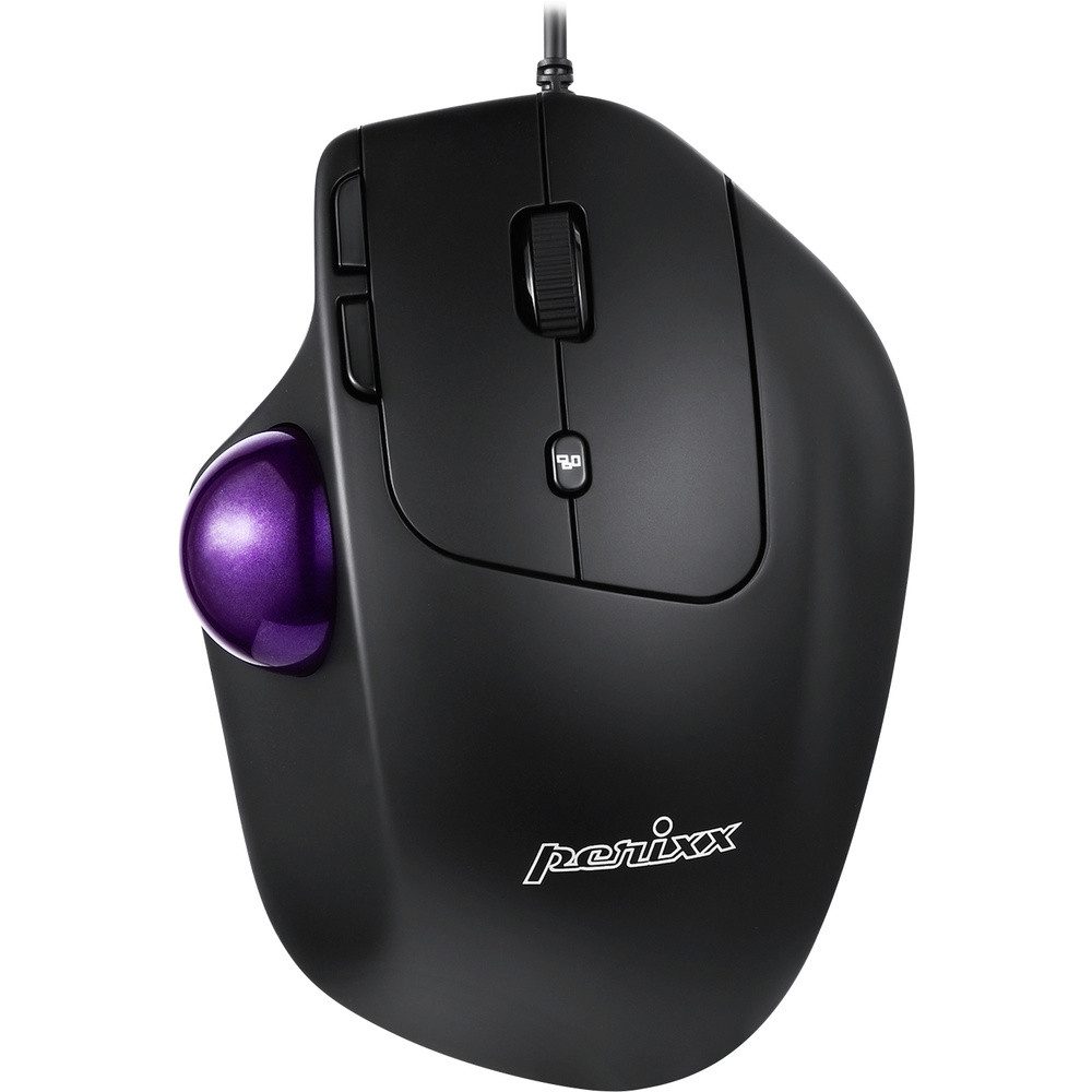 Perixx Perixx PERIMICE-520 Ergonomische Maus Kabelgebunden Schwarz 8 Tast Mäuse