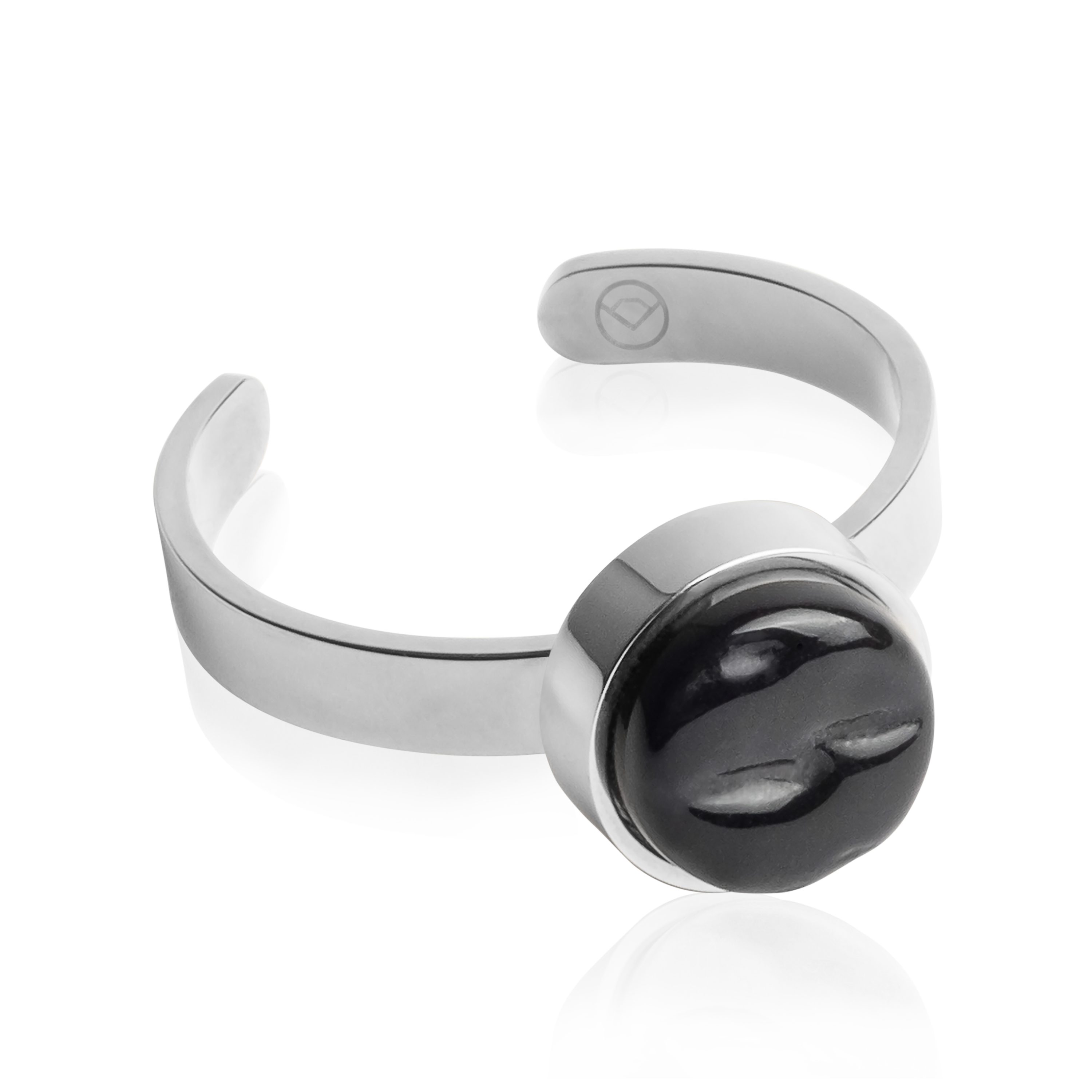 ALEXASCHA Fingerring Verstellbarer Ring mit Stein • 8mm