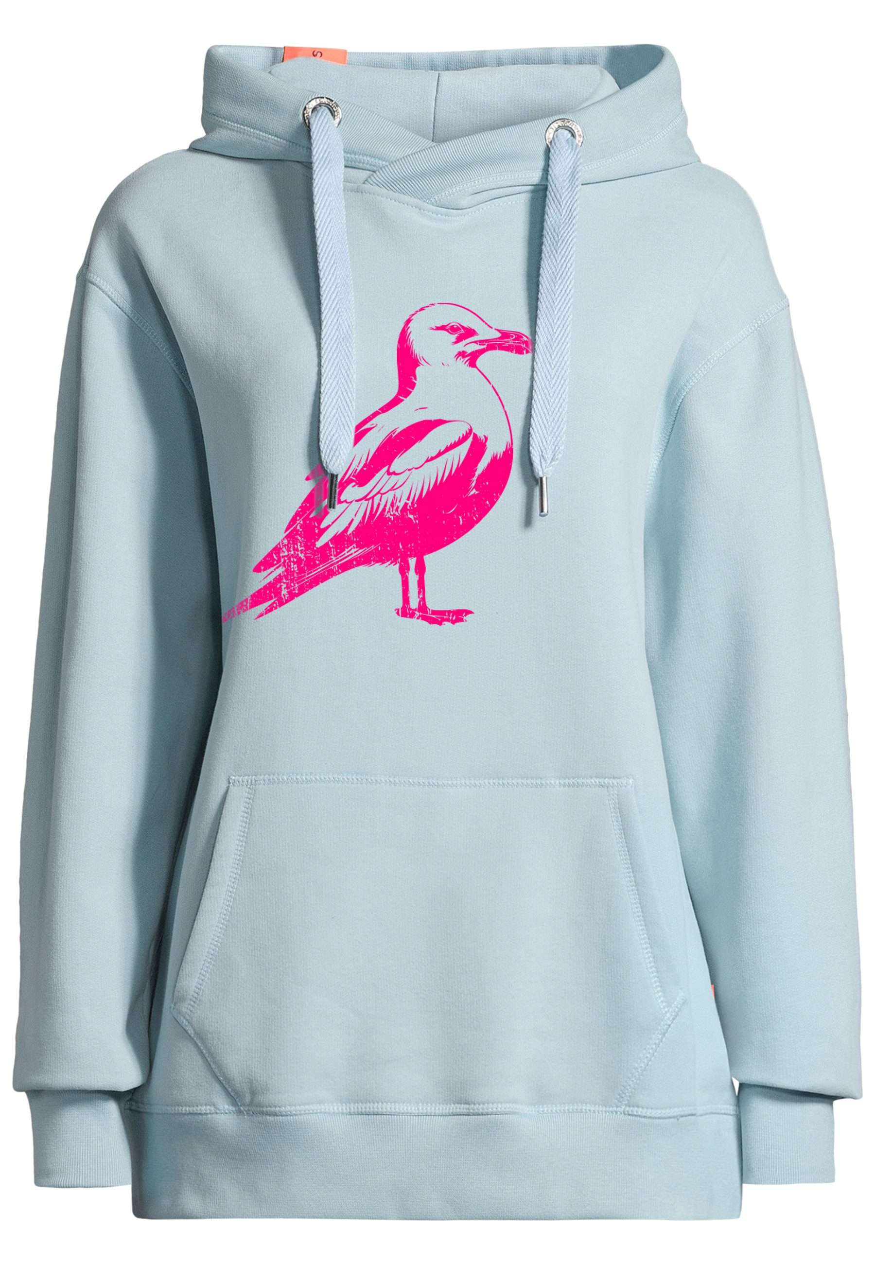 salzhaut Hoodie ODDEBODJE UNISEX - Möwe Unisex Weit salzhaut Kapuzenpullover – bequemer Fit und nordisch klares Design
