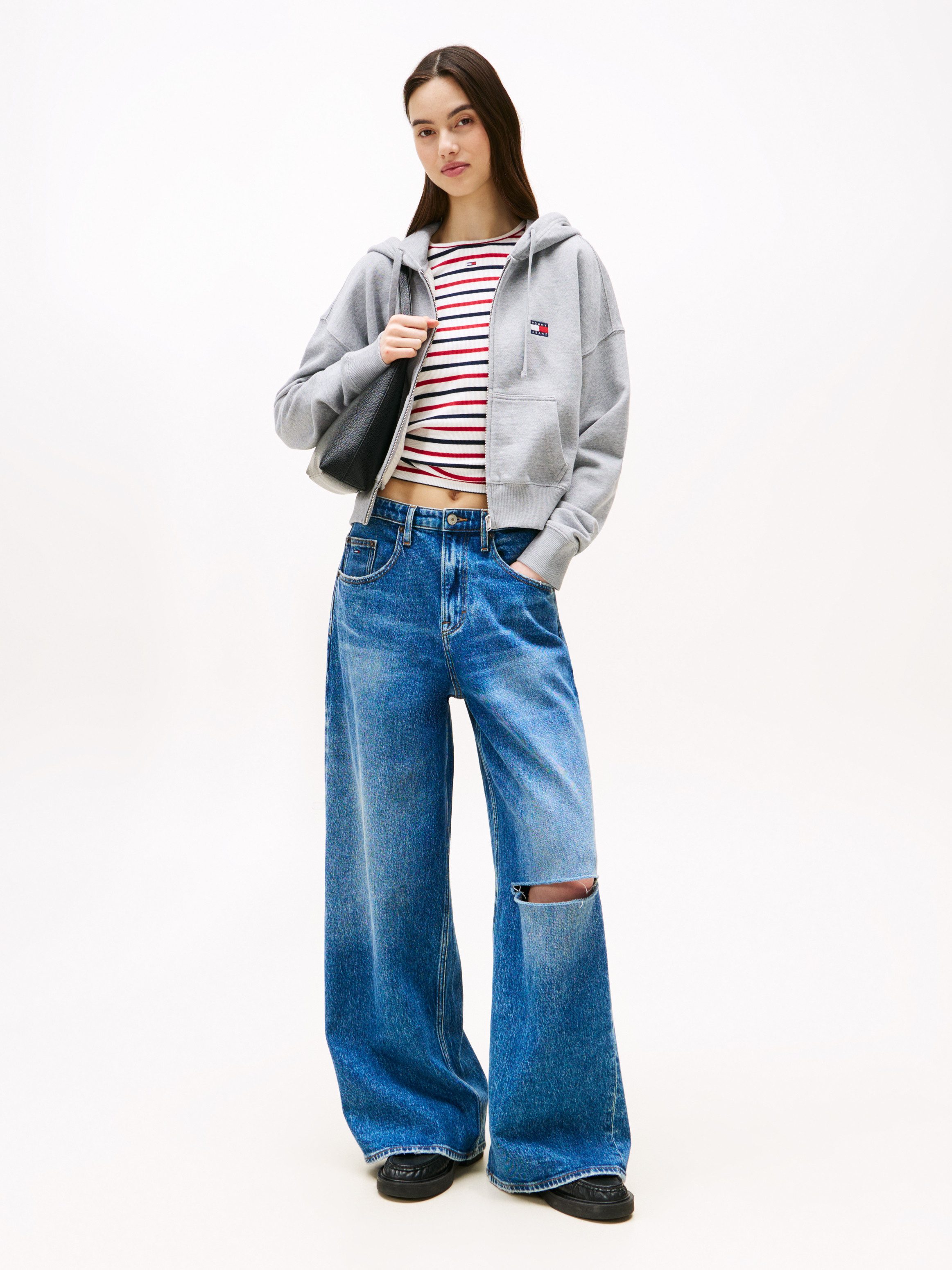 Tommy Jeans Kapuzensweatjacke TJW BXY CRP ZIP THRU HOODIE günstig online kaufen