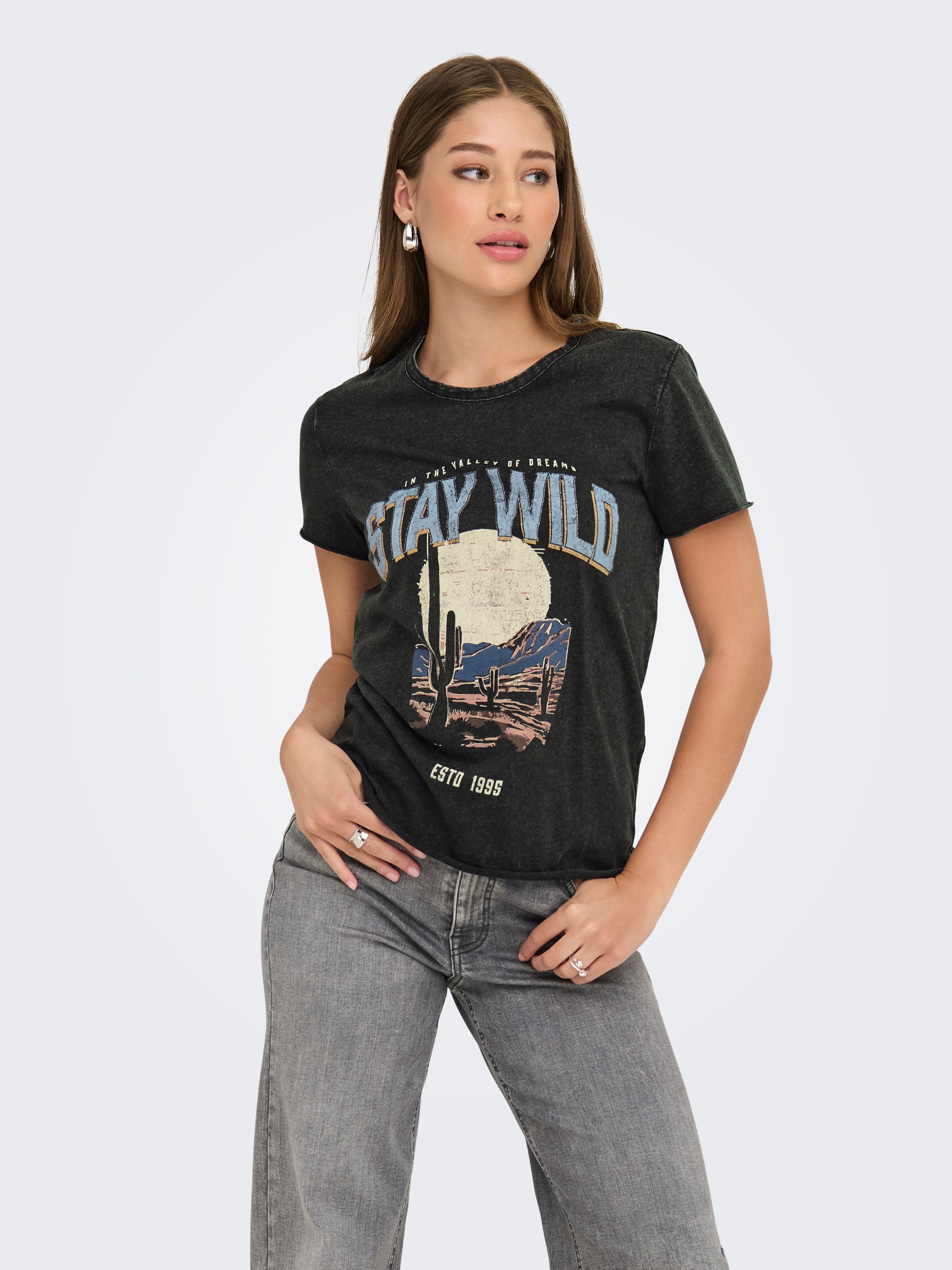 ONLY Rundhalsshirt ONLLUCY REG S/S TOP günstig online kaufen