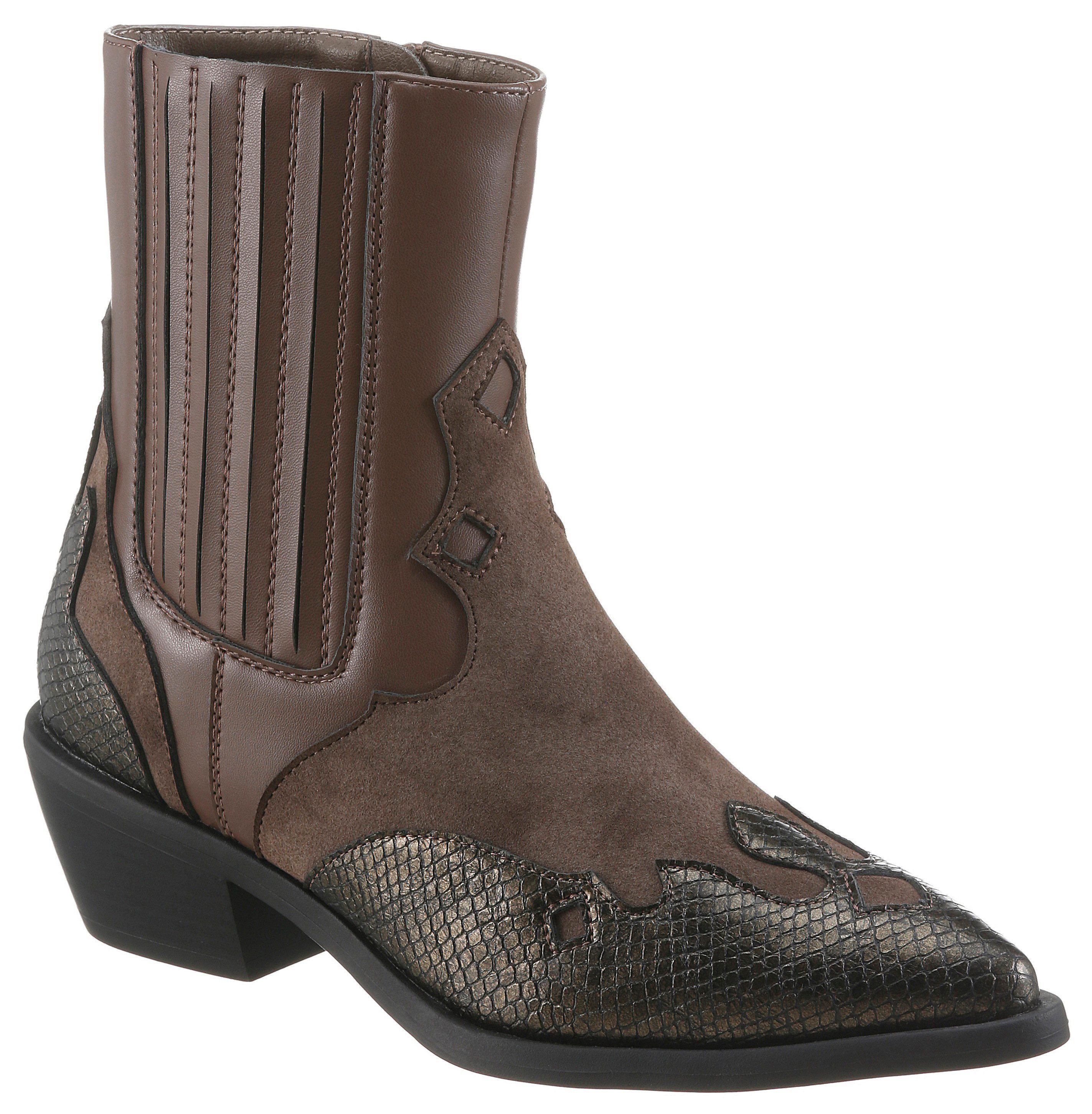 Aniston SHOES Westernstiefelette Cowboystiefelette mit Stretch - NEUE KOLLEKTION. € 63,00