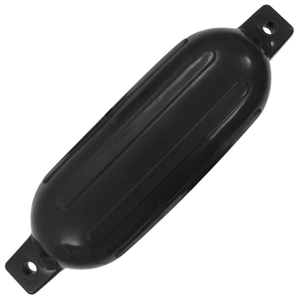 vidaXL PKW-Anhänger 585 x 165 cm Bootsfender 4 Stk Schwarz 58,5x16,5 cm PVC